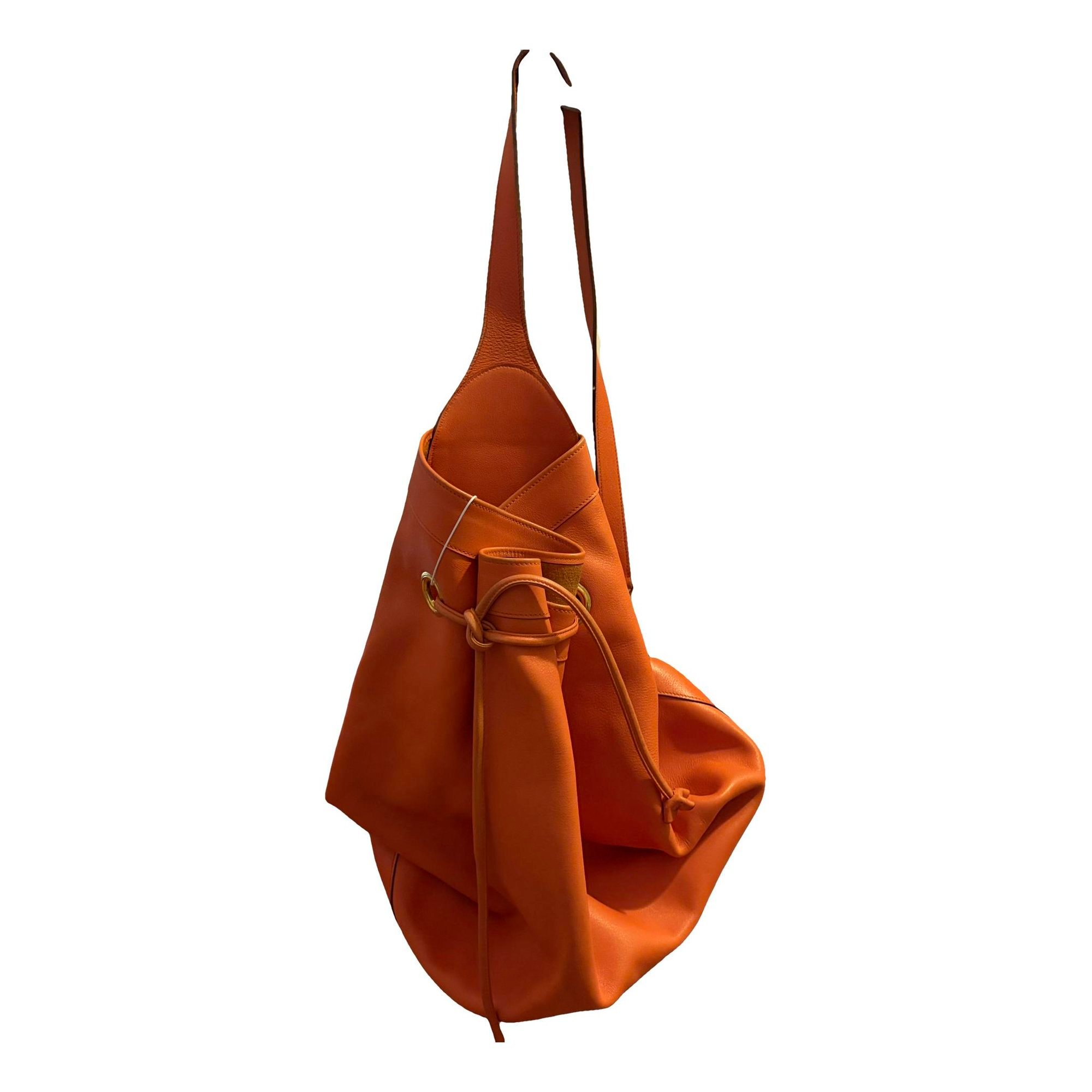 Leather backpack
