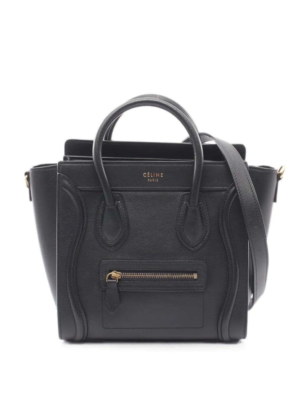 2010s Luggage Nano leather handbag