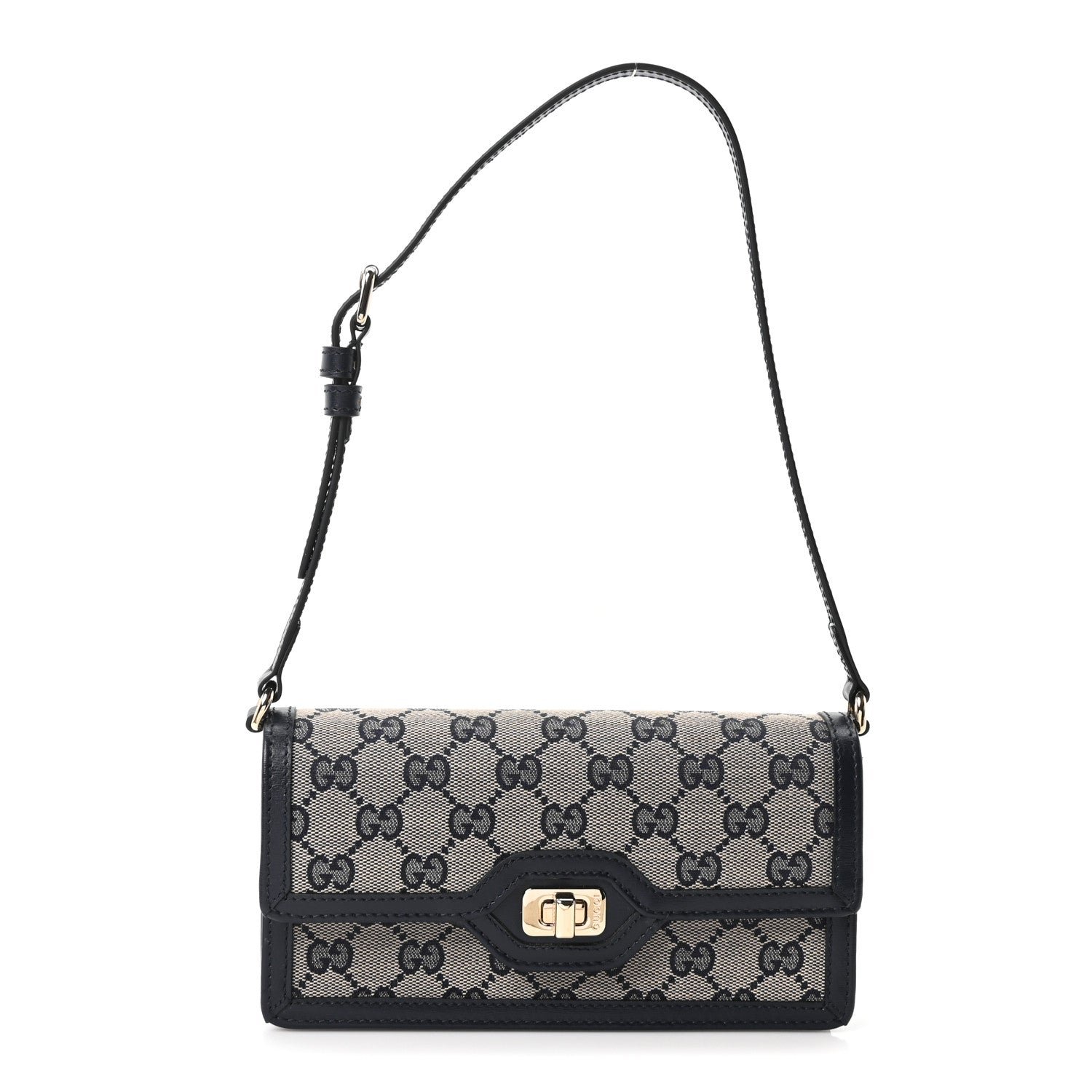 Gucci GG Monogram Mini Luce Shoulder Bag Beige Blue