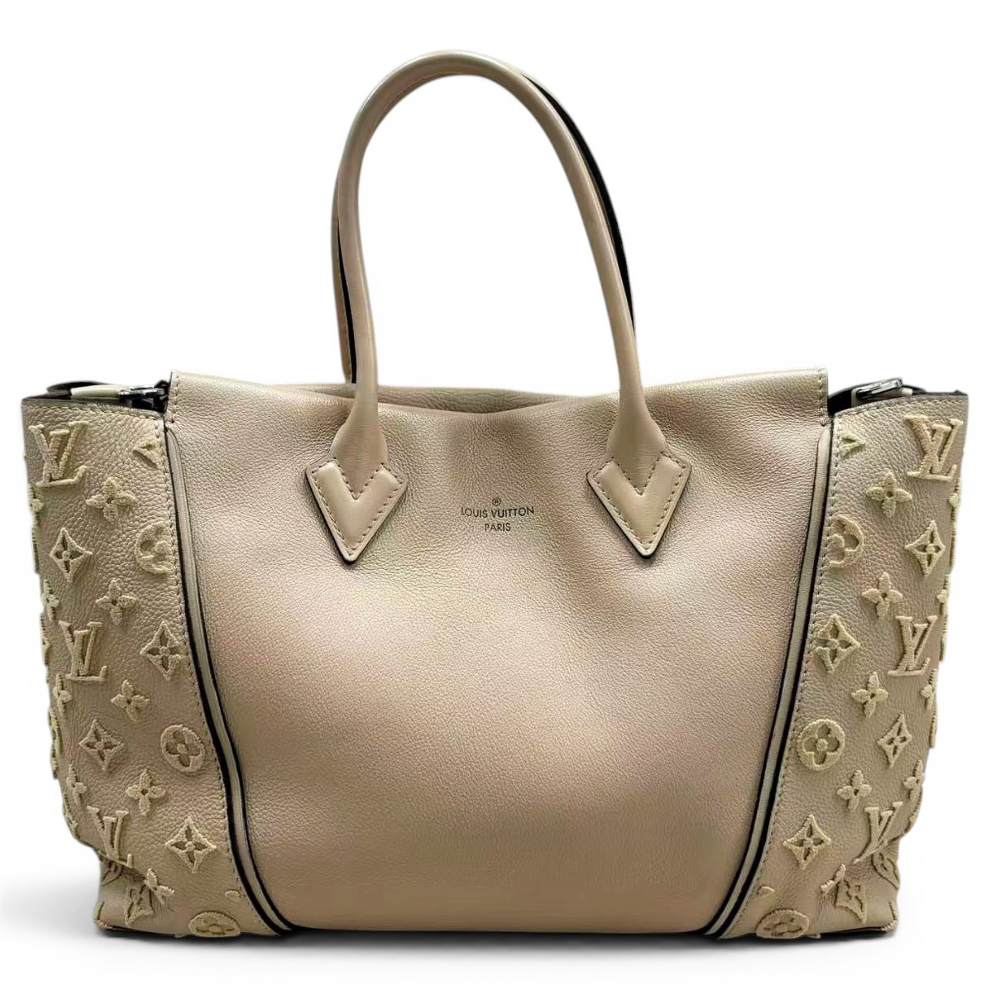 Tote W leather handbag
