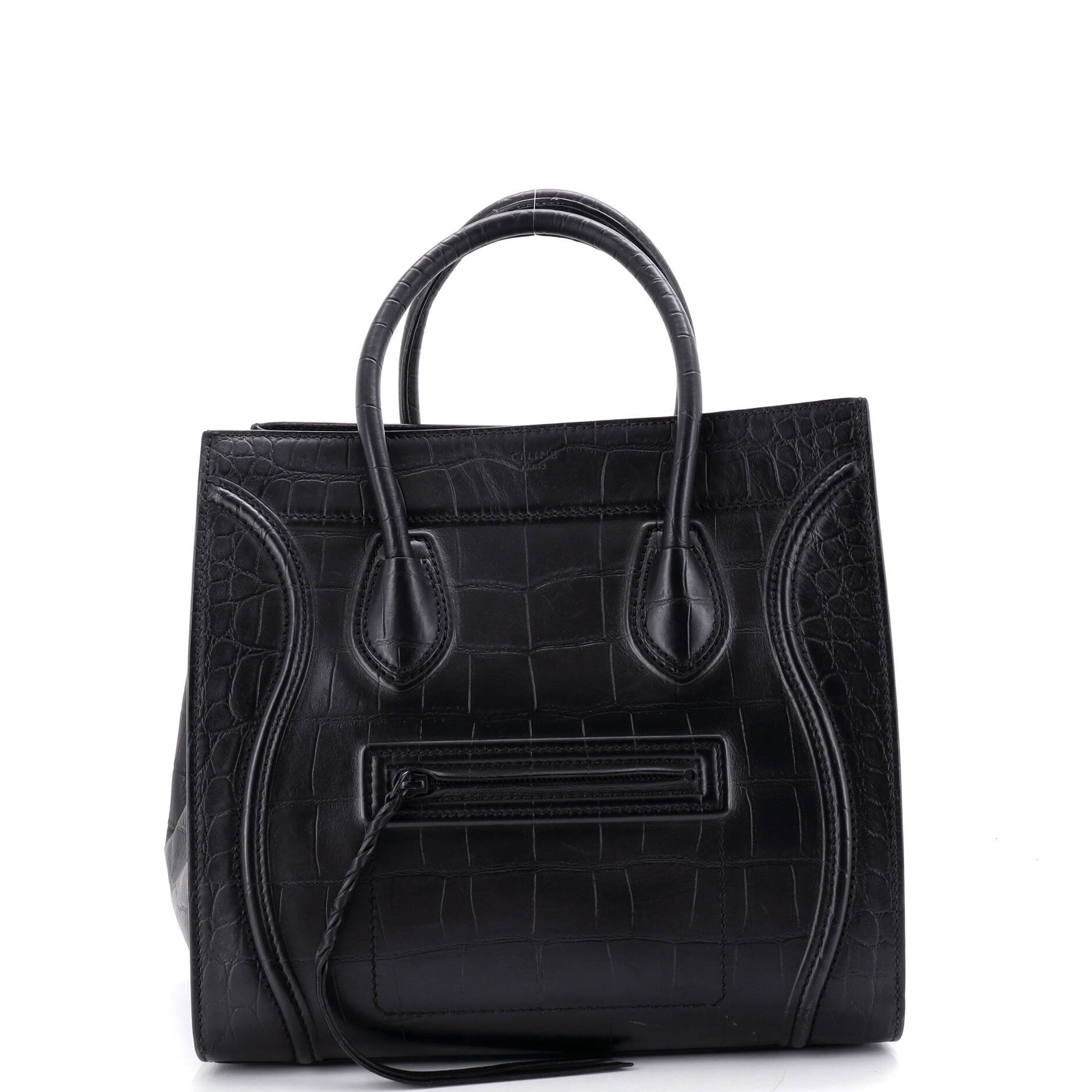 Phantom Bag Crocodile Embossed Leather Medium