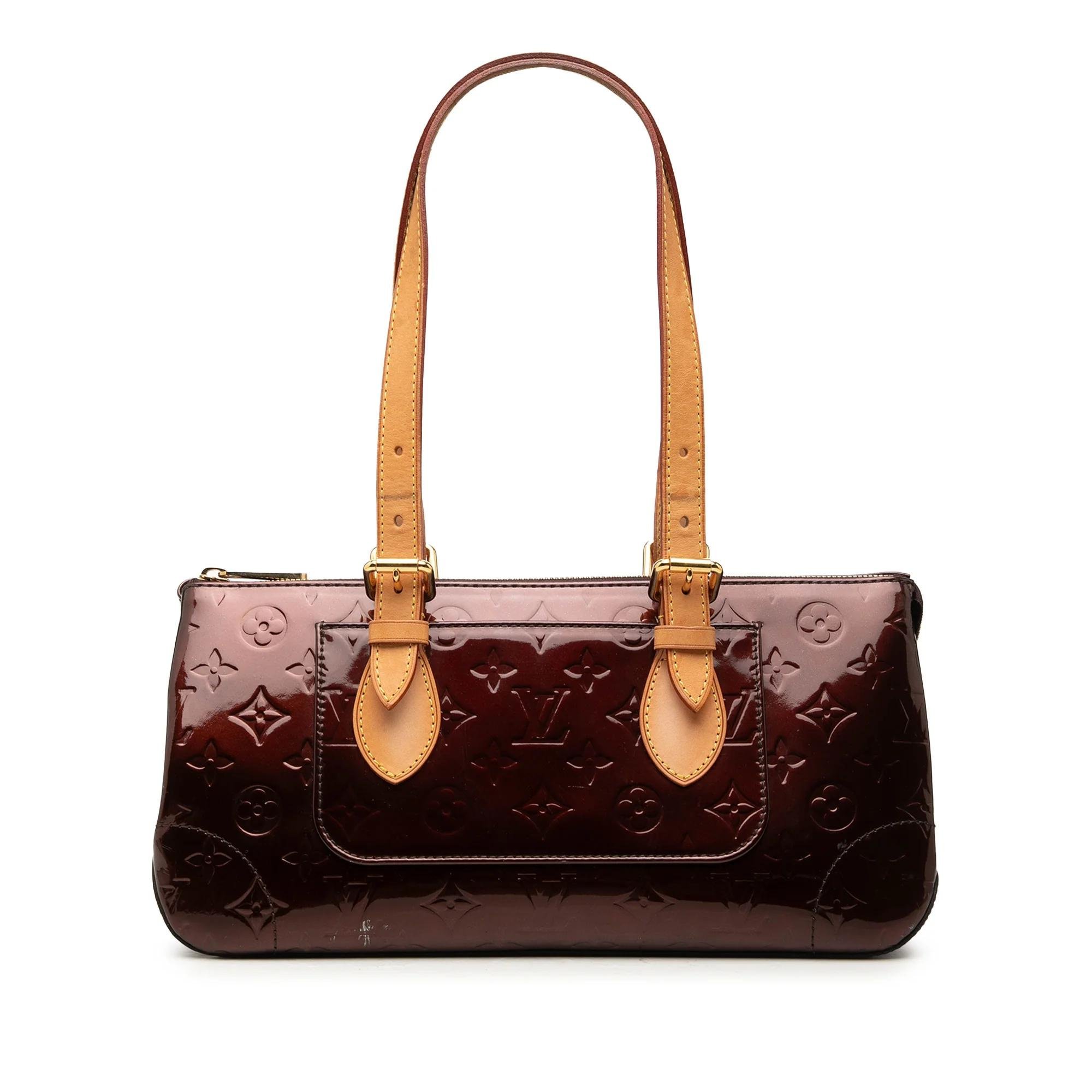 Rosewood leather handbag