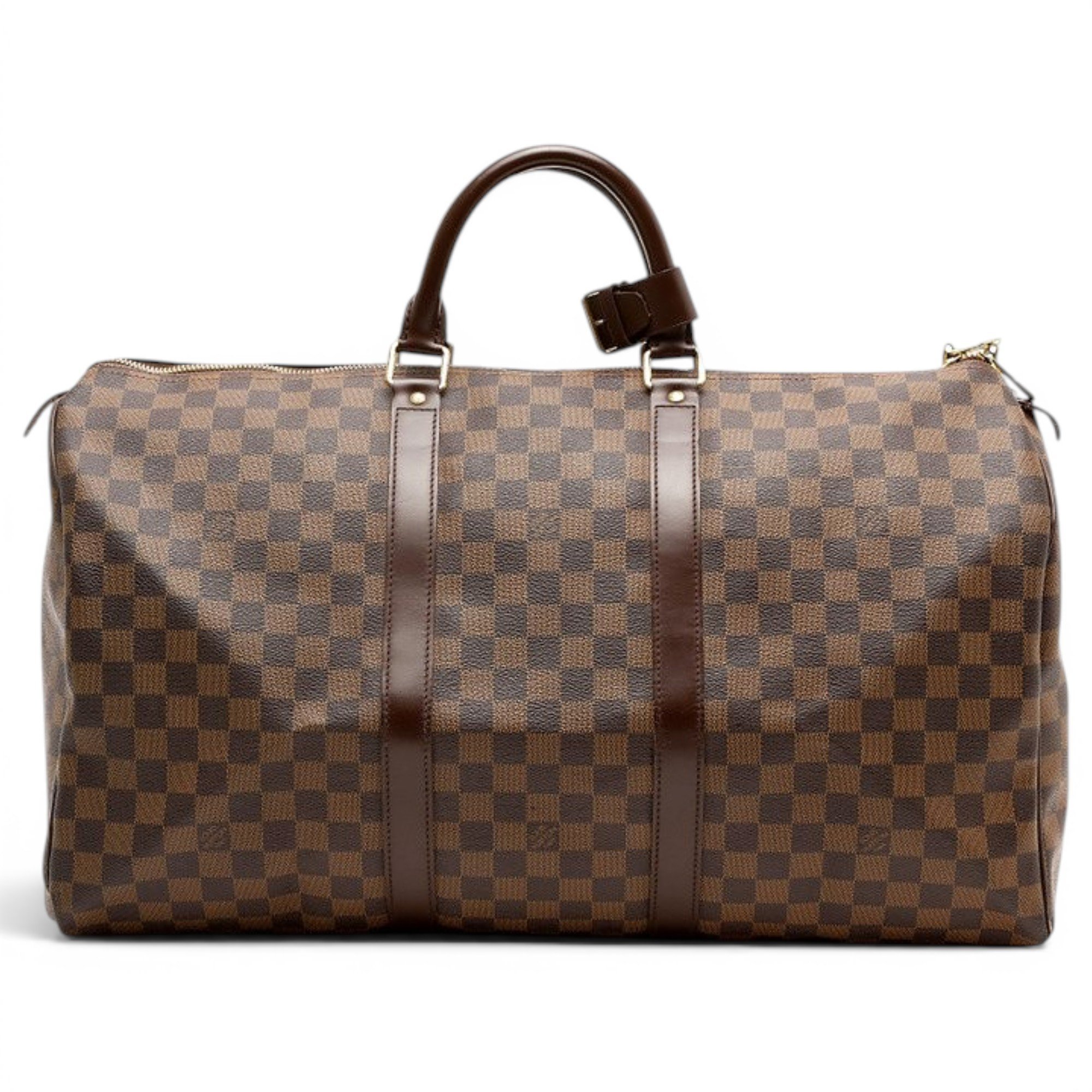 Keepall leather travel bag