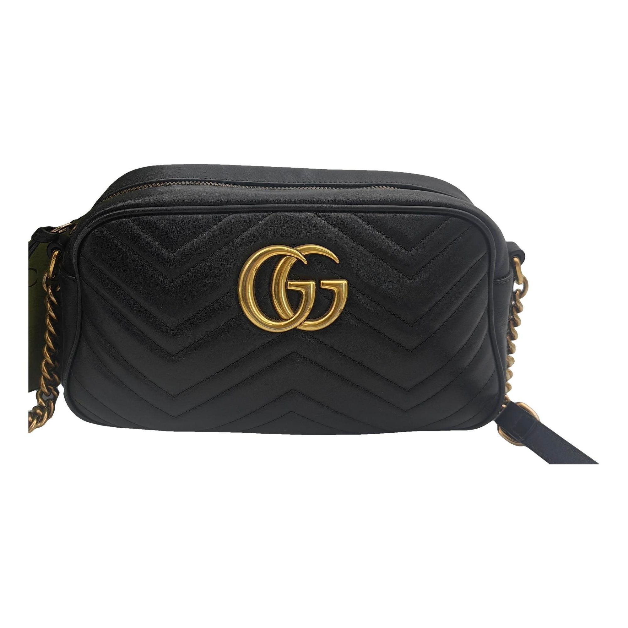 GG Marmont Triple zip leather crossbody bag