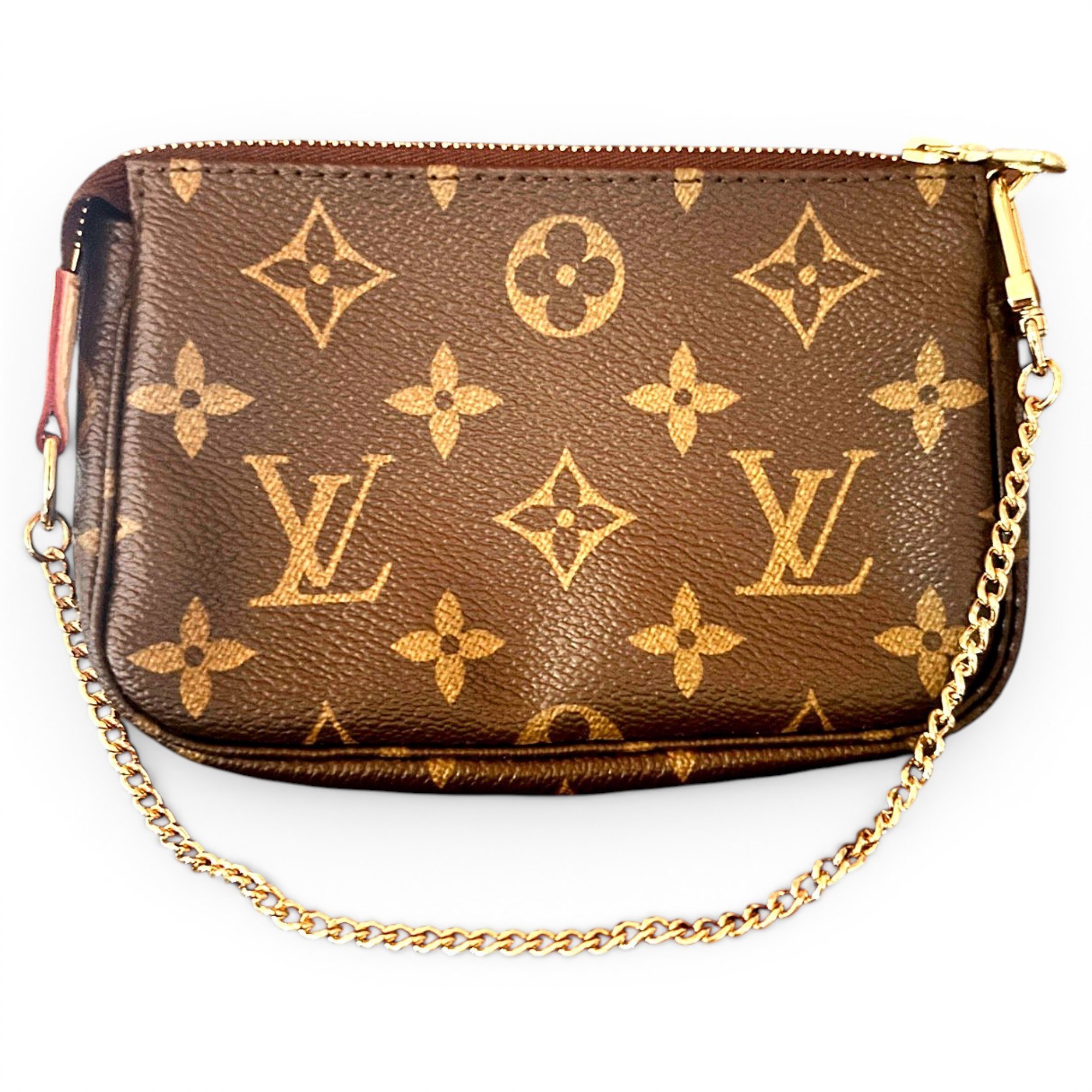 Leather clutch bag