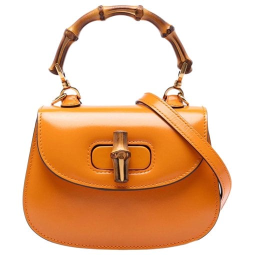 Bamboo leather handbag