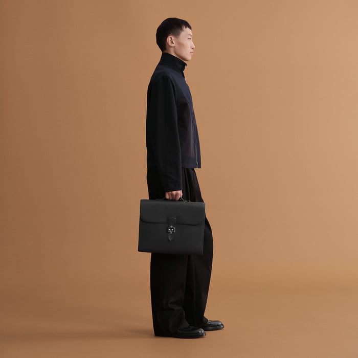 Noir Sac a Depeches Light 1-37 Briefcase