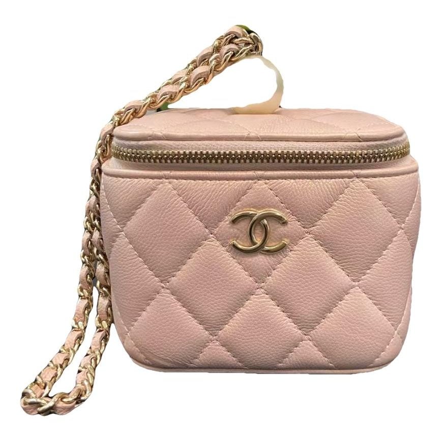 Trendy CC Vanity leather handbag