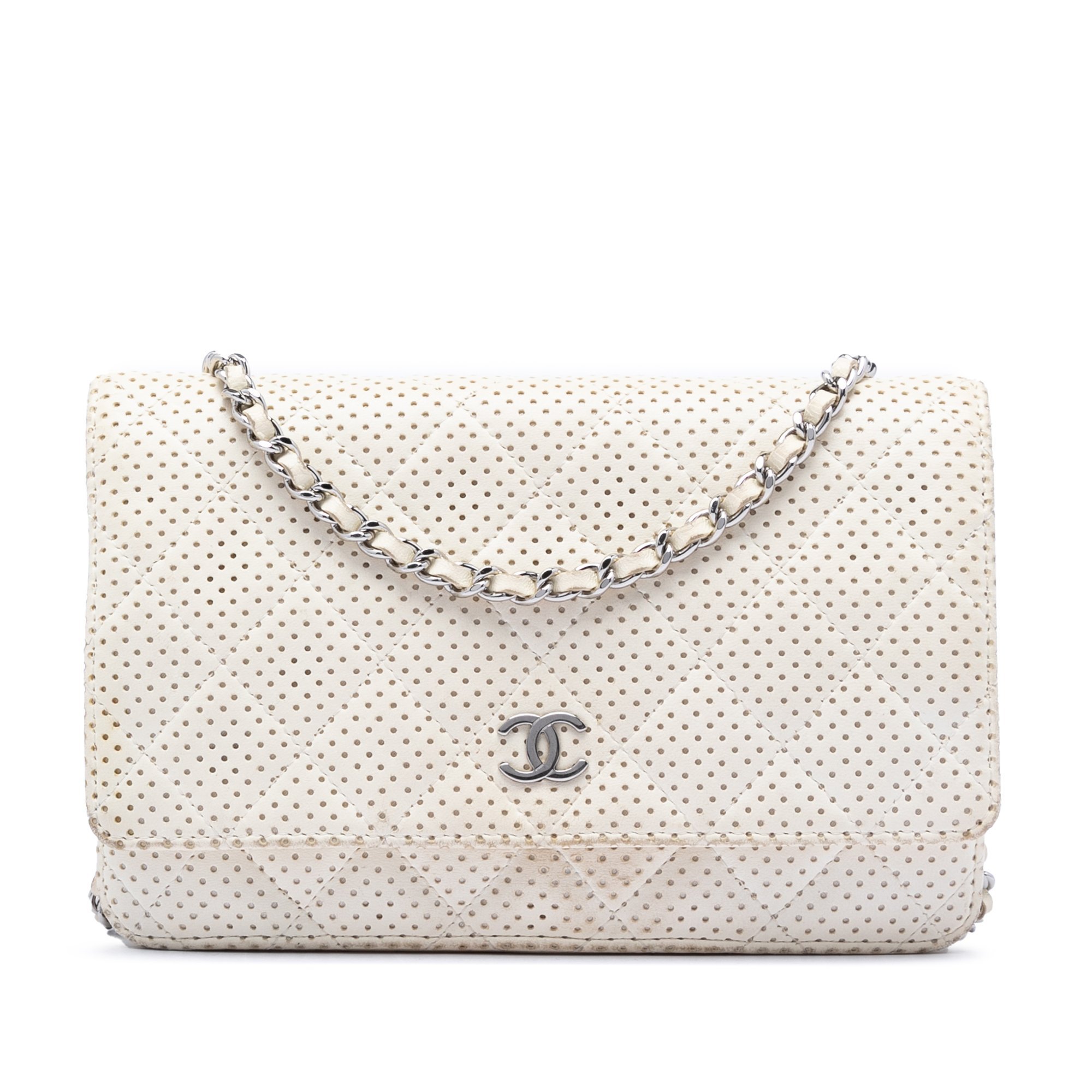 Wallet On Chain leather handbag