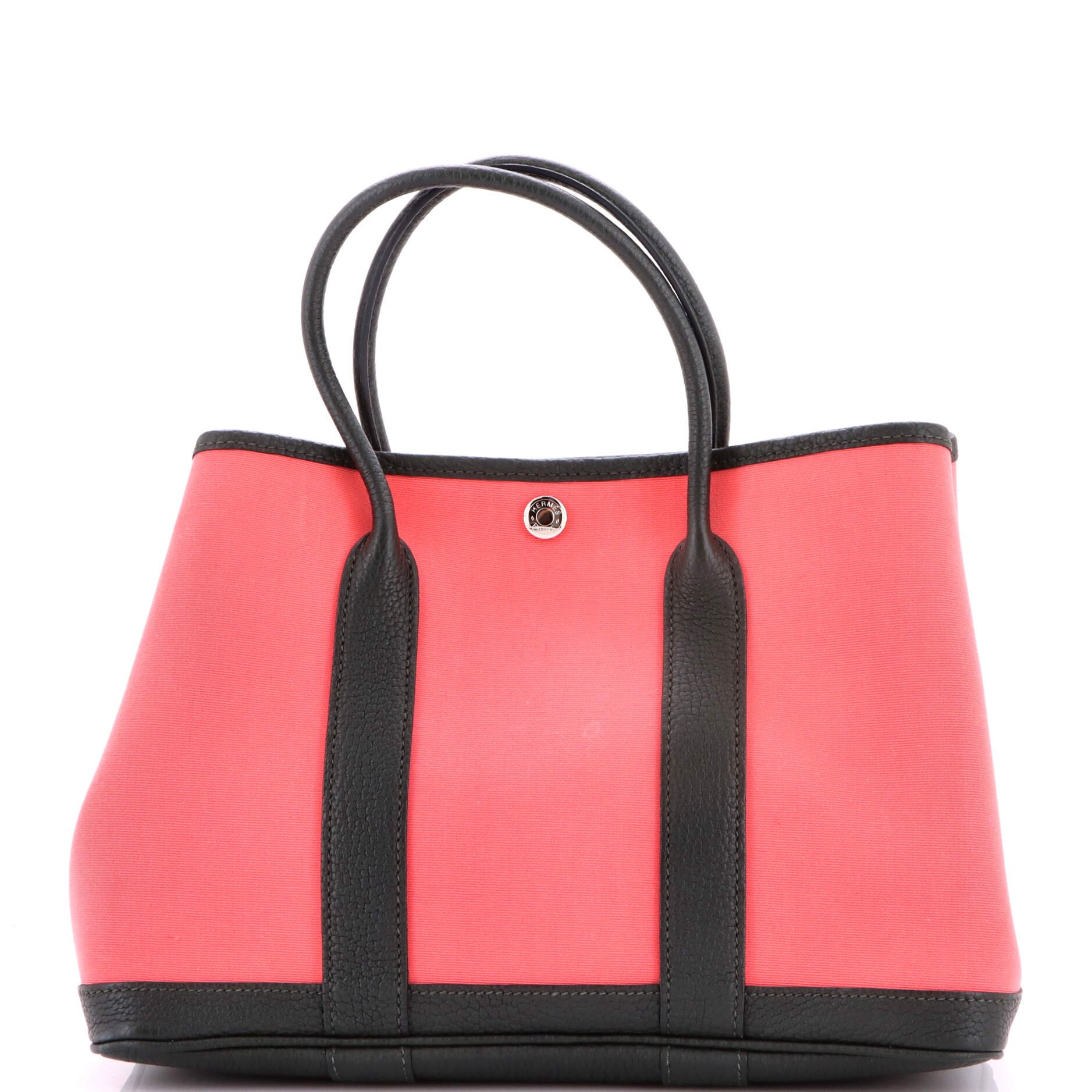 Hermes Garden Party Tote Toile and Leather 30