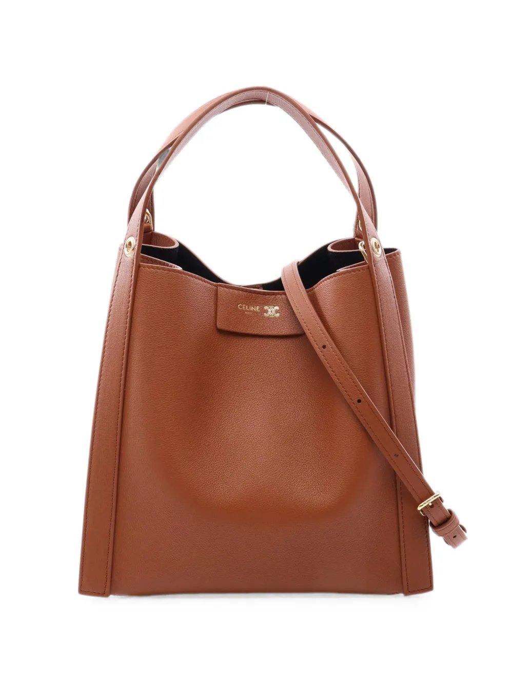 Small Cubo leather tote bag