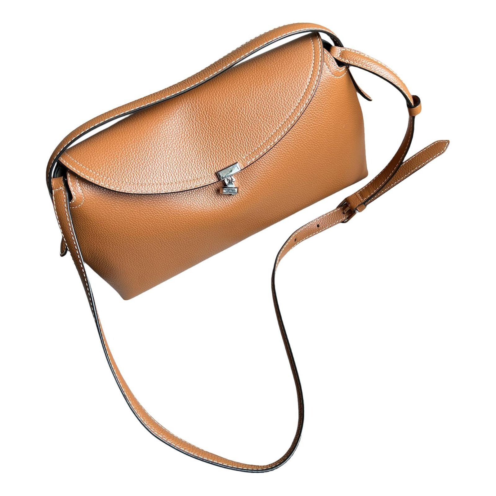Toteme T-Lock leather crossbody bag
