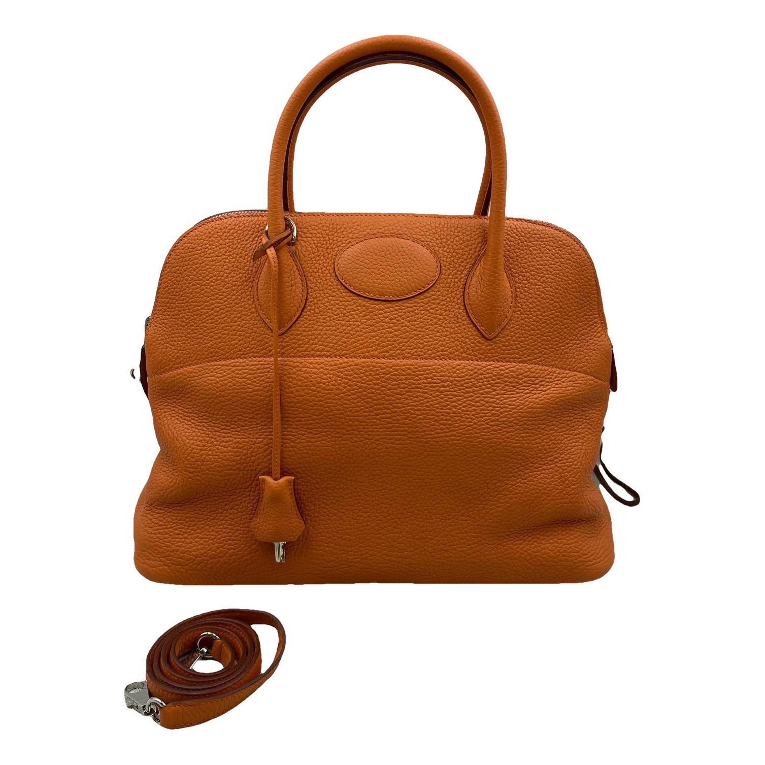 Hermes Bolide Handbag Orange Togo Leather