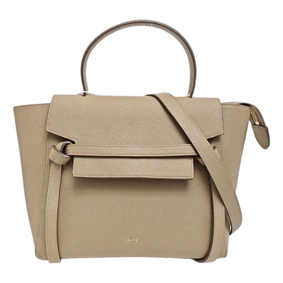 Belt leather handbag