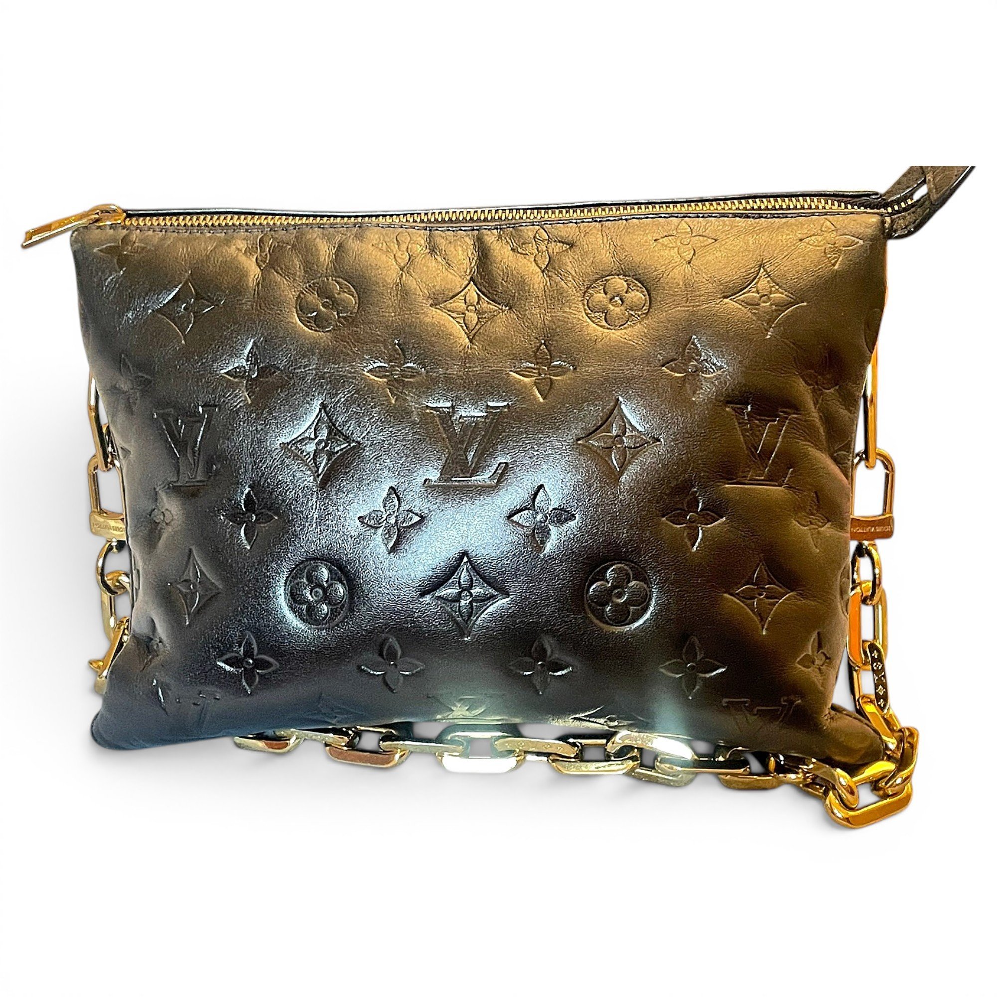 Coussin leather handbag