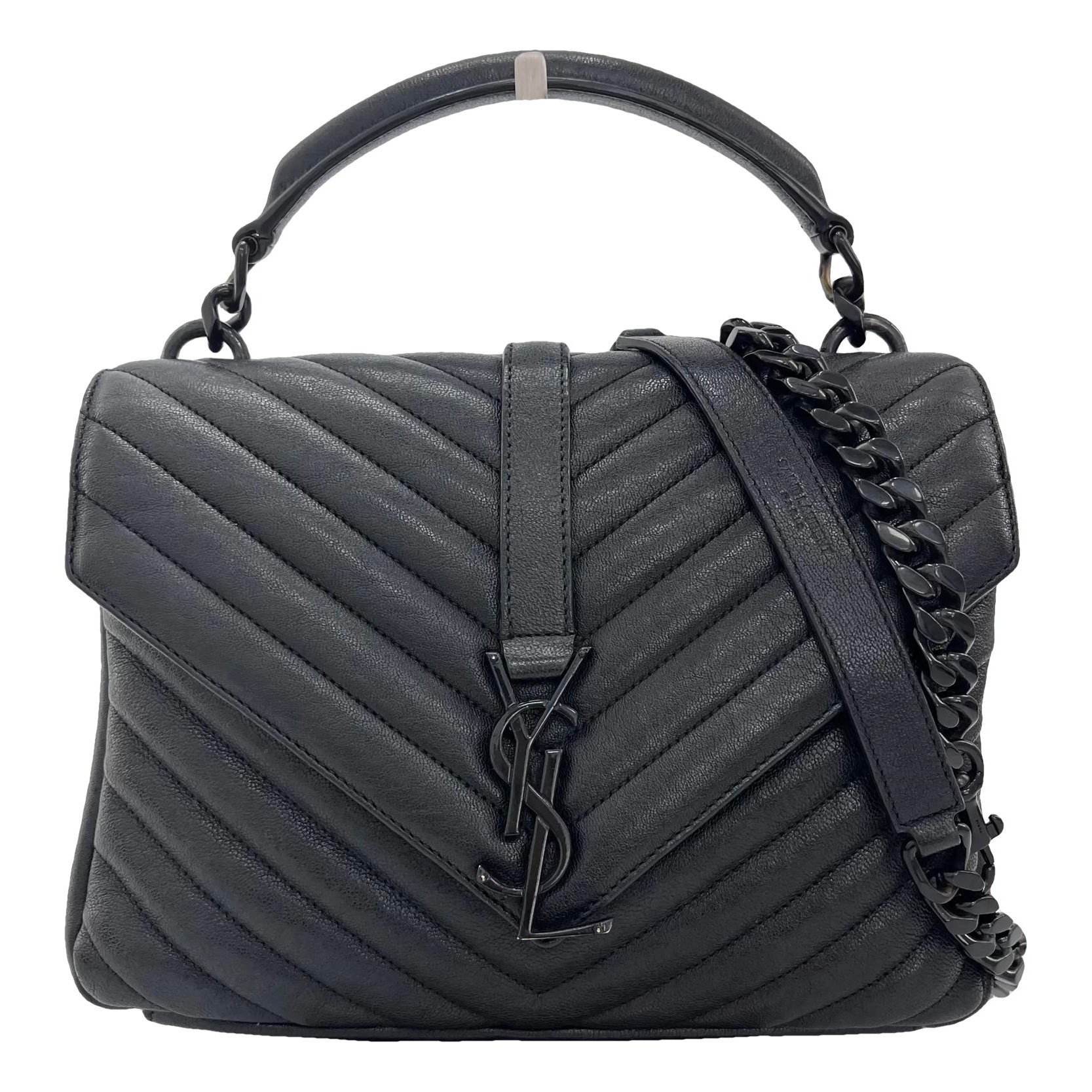 Collége monogramme leather handbag