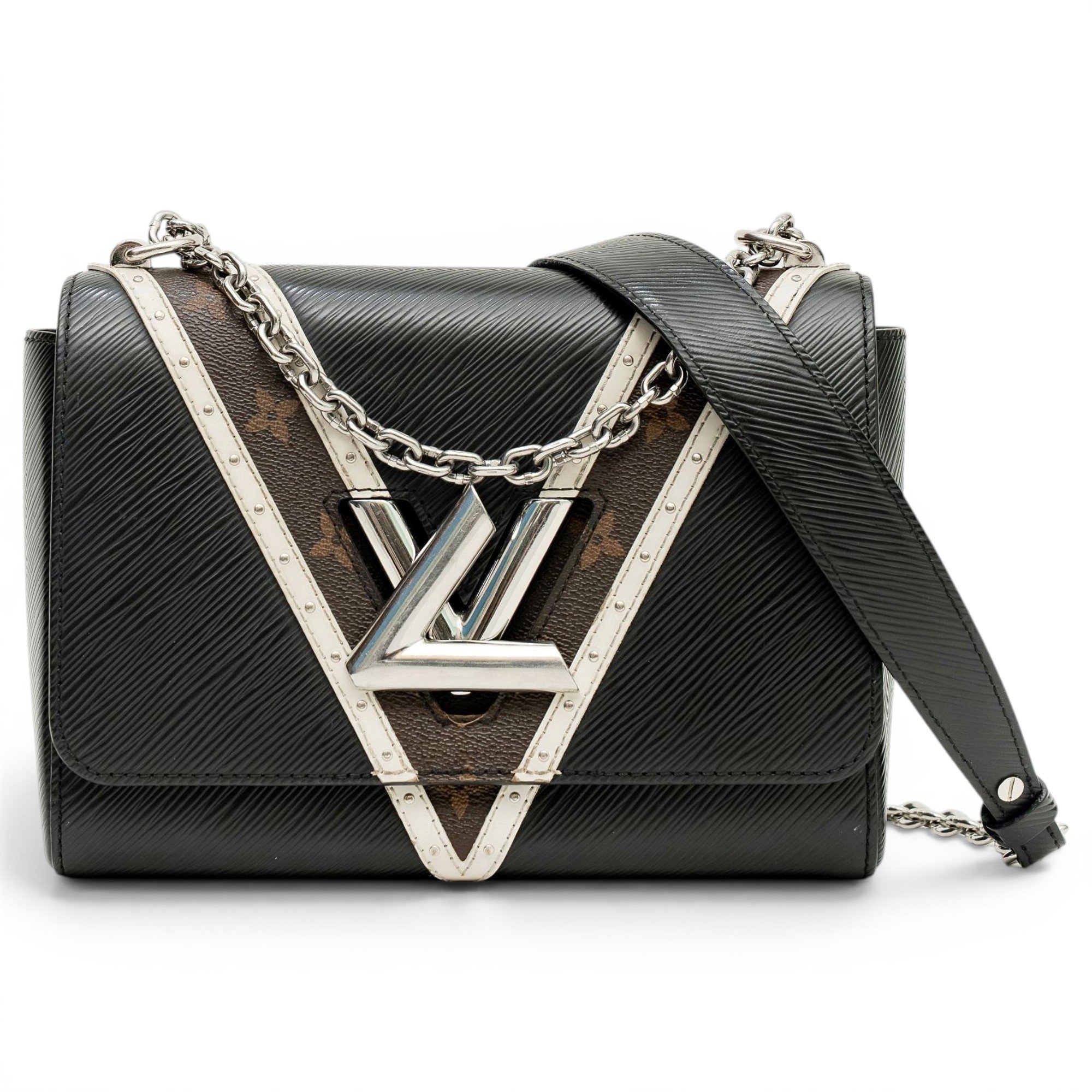 Twist leather crossbody bag