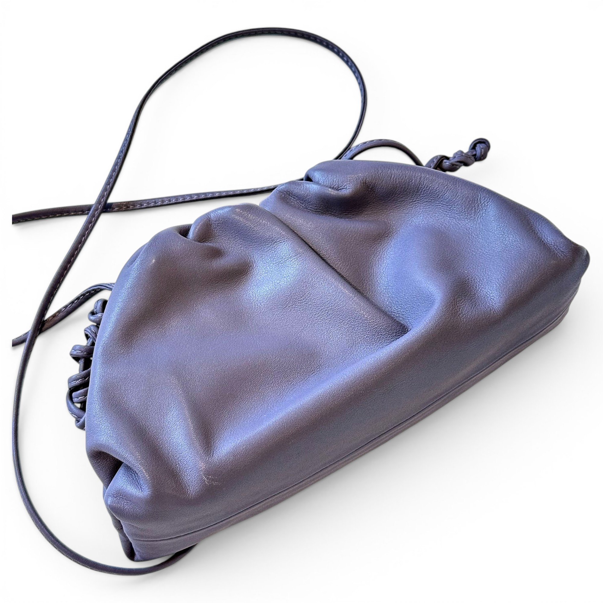 Pouch leather handbag