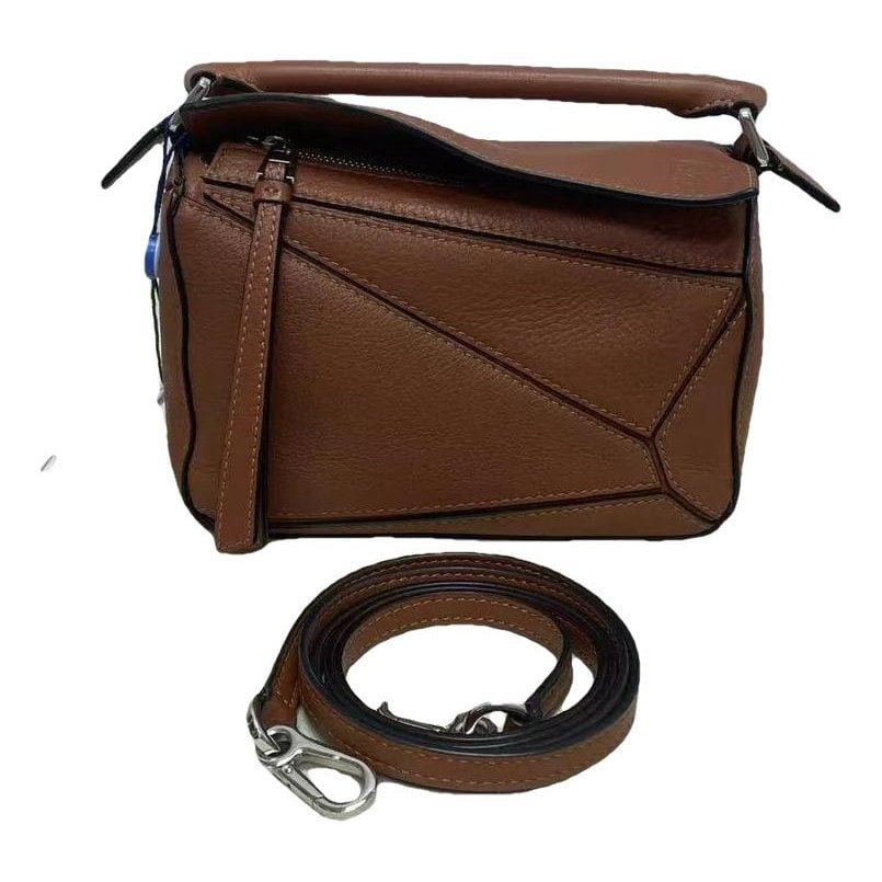 Puzzle leather mini bag