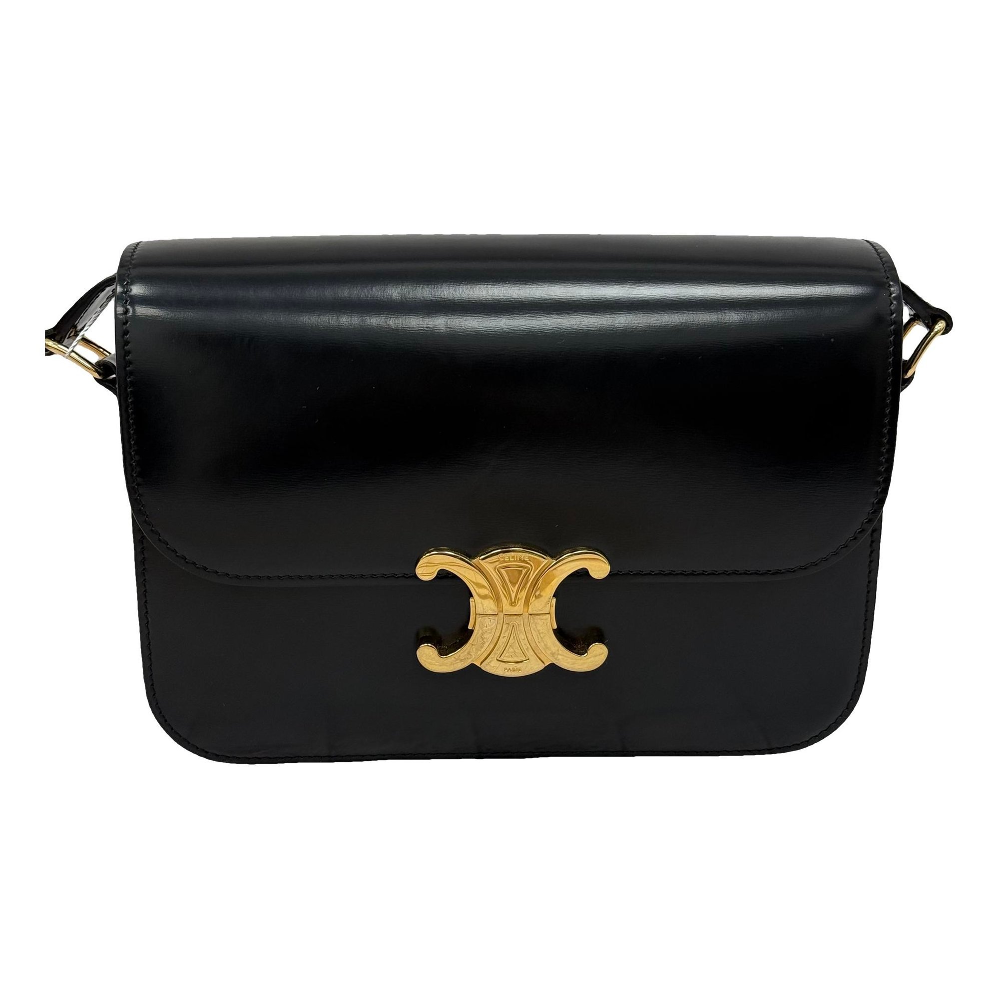Triomphe leather handbag