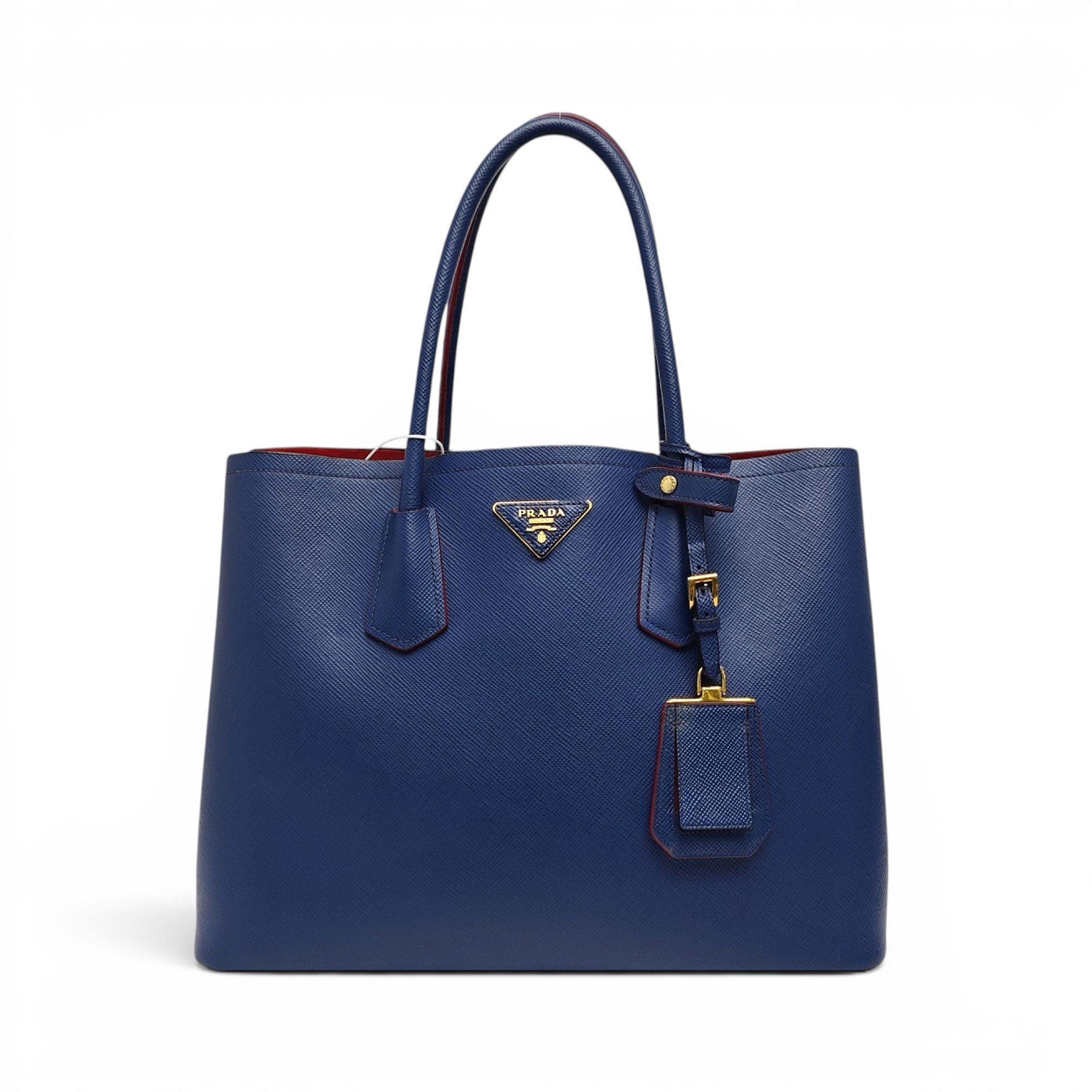 Double leather tote