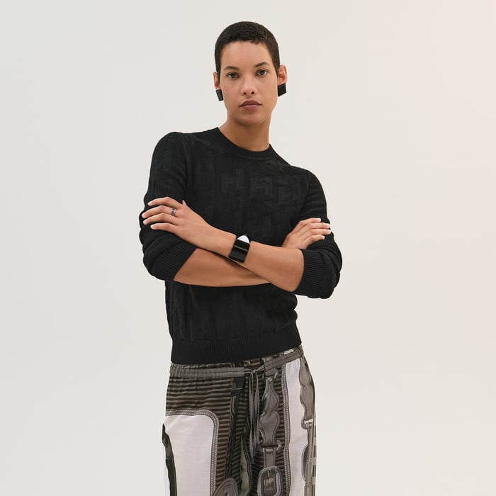 Noir "H" Long-sleeve Sweater