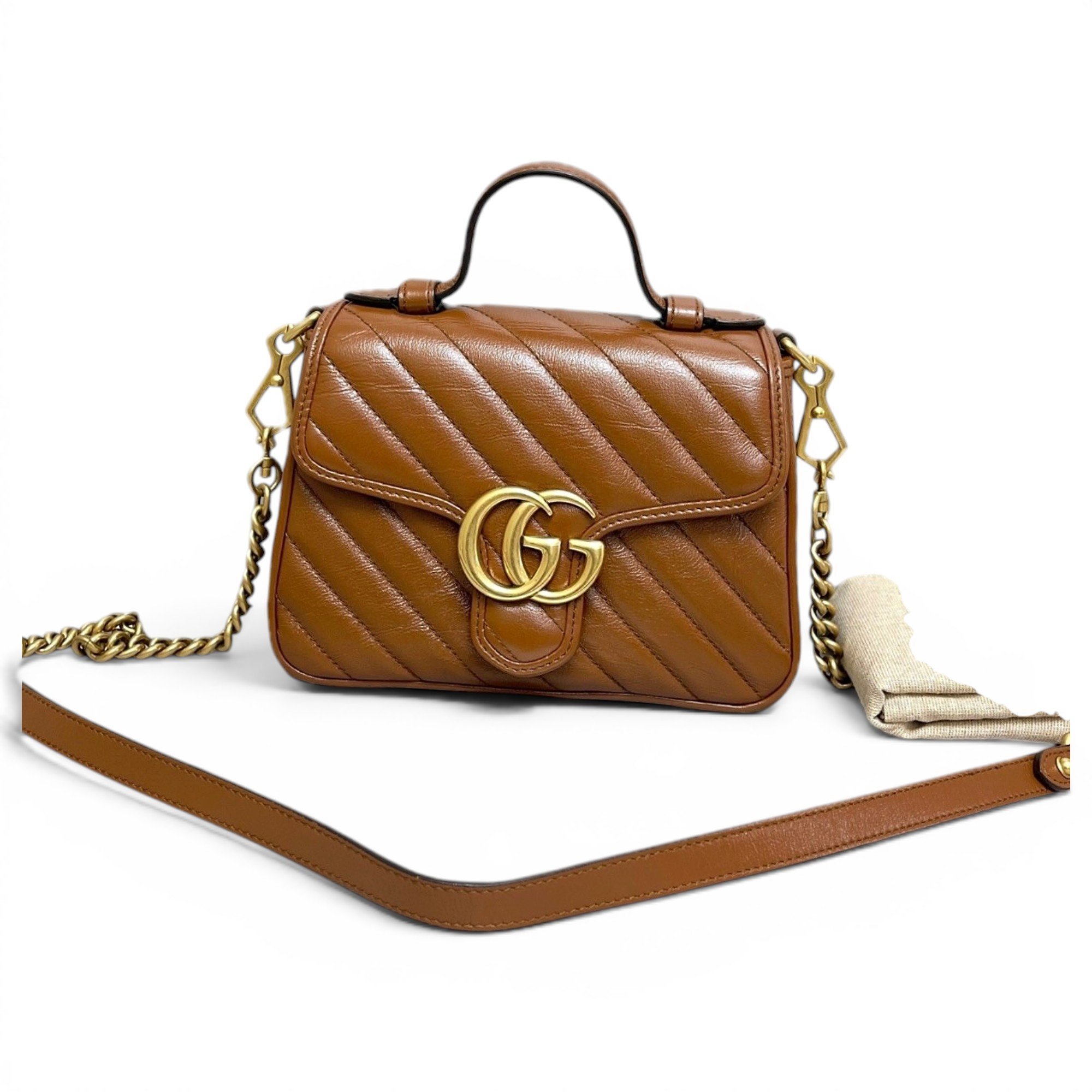 GG Marmont Flap leather handbag