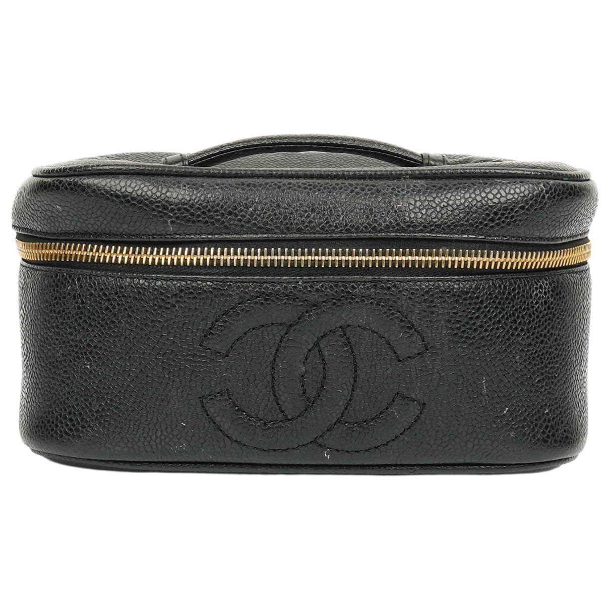 Vanity leather handbag