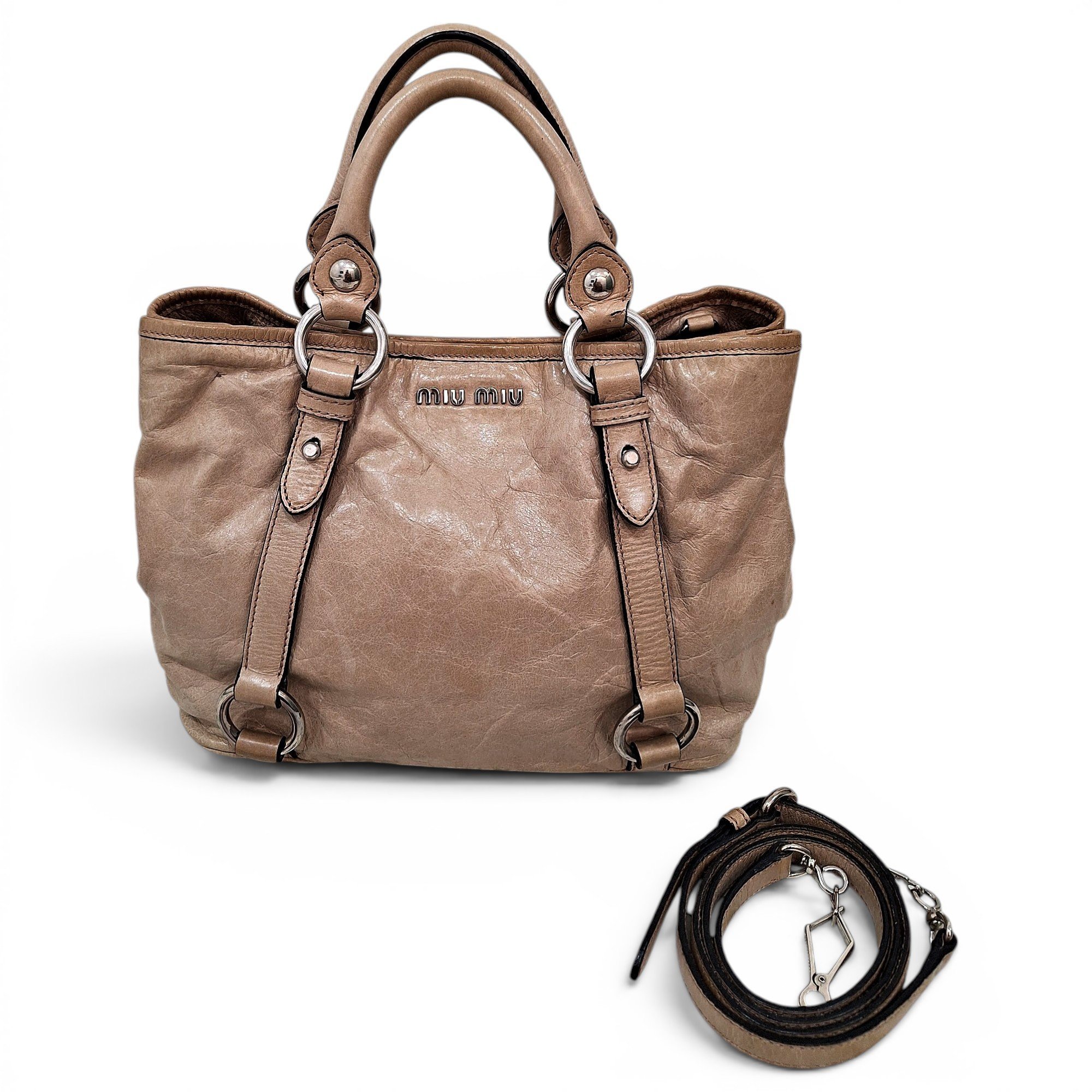 Leather handbag