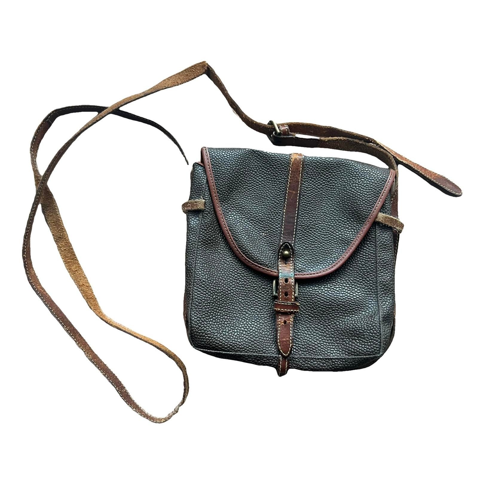 Heritage leather crossbody bag