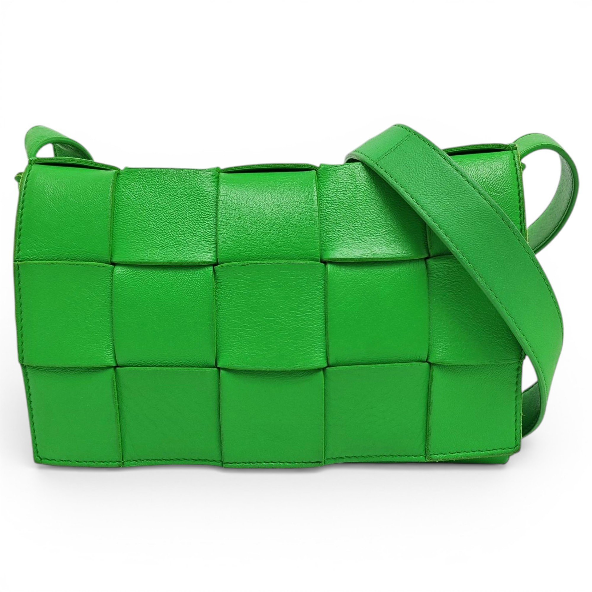 Cassette leather handbag