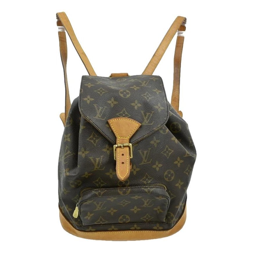 Montsouris Vintage leather backpack