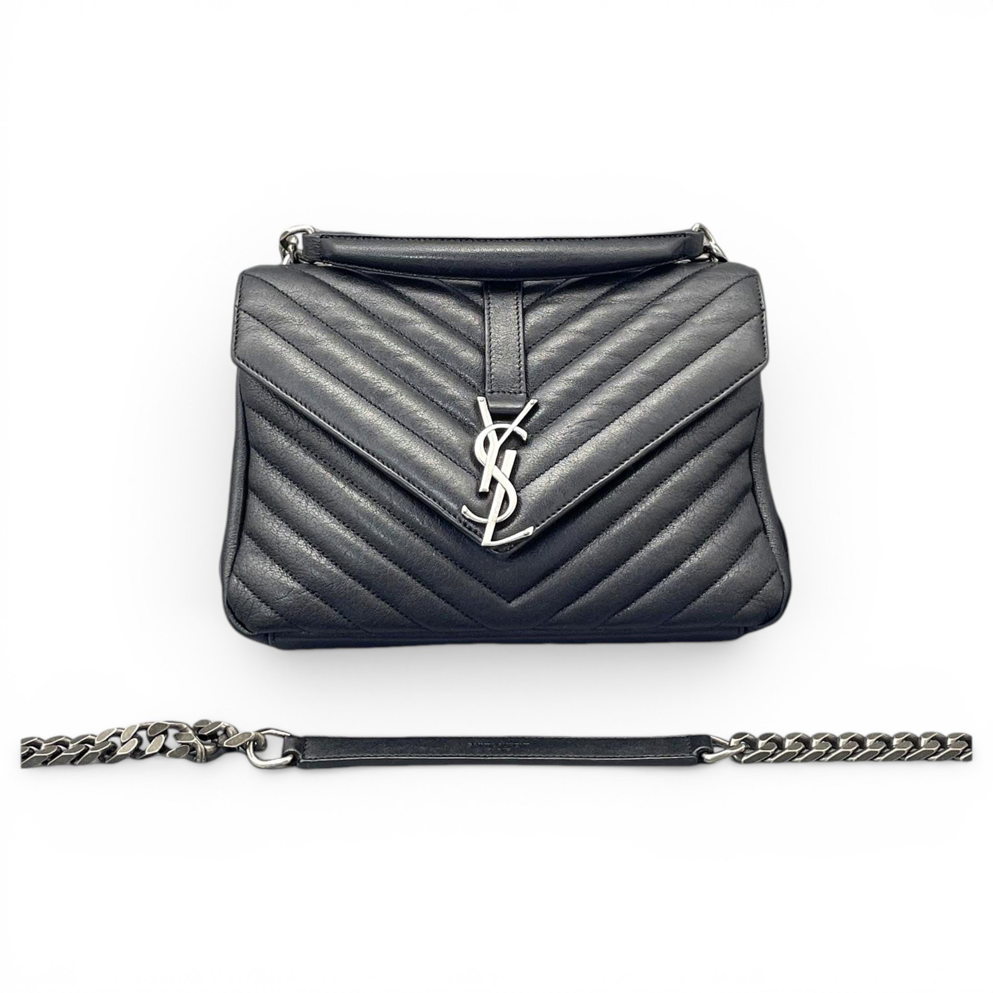 Collége monogramme leather handbag
