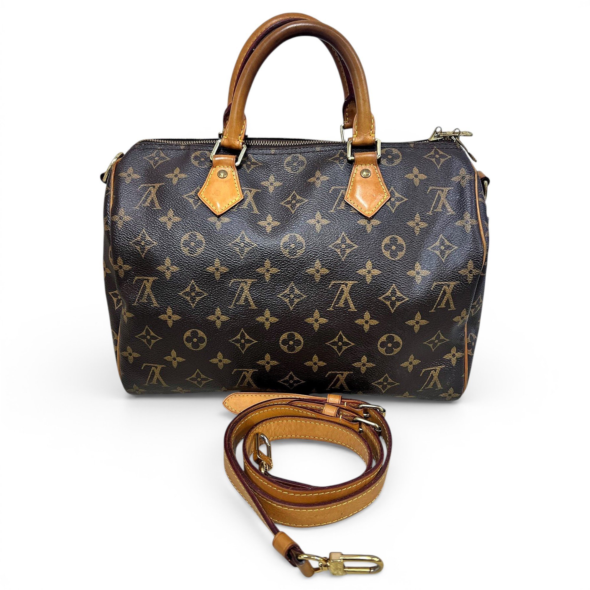 Speedy leather handbag