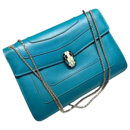 Serpenti leather handbag