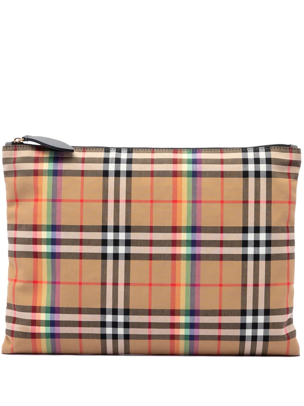 2023-2026 House Check Canvas Rainbow clutch bag