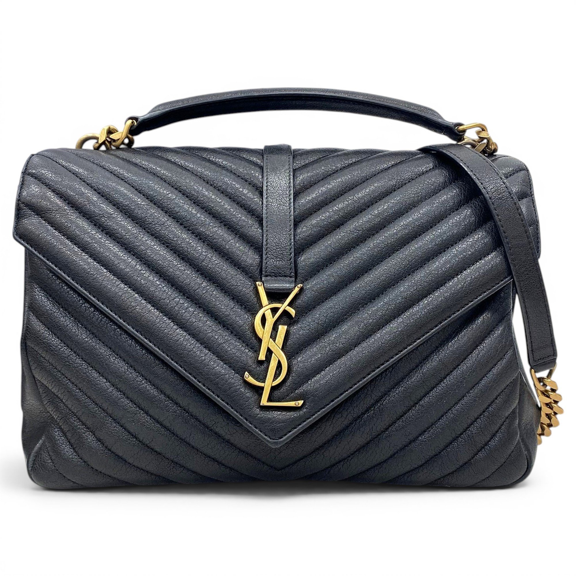 Collége monogramme leather handbag