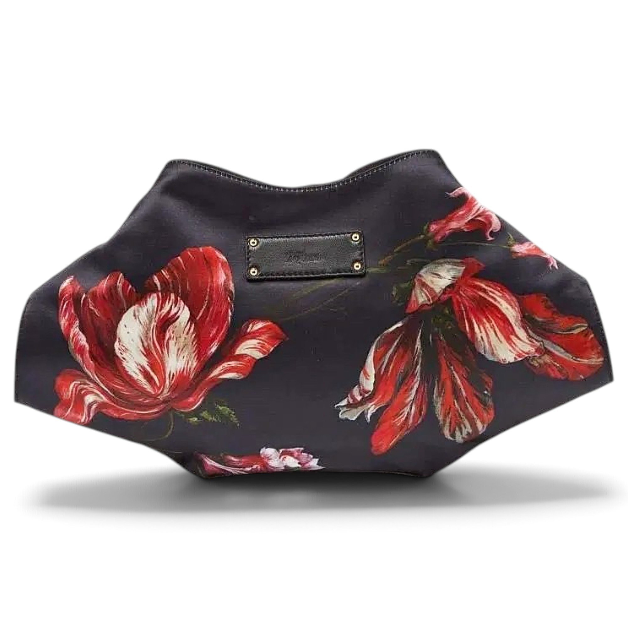 Manta leather clutch bag