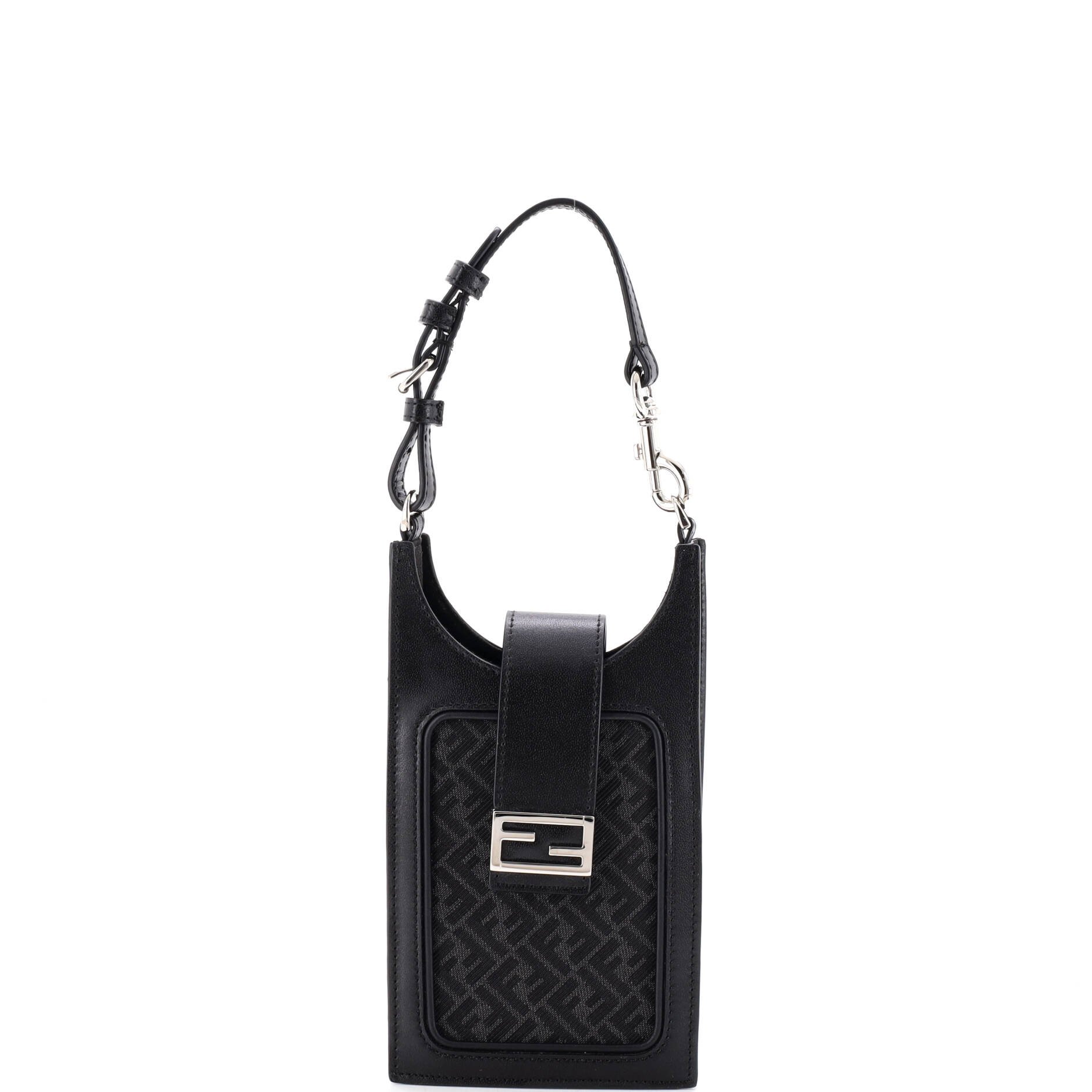 Phone Holder Bag Zucca Canvas and Leather