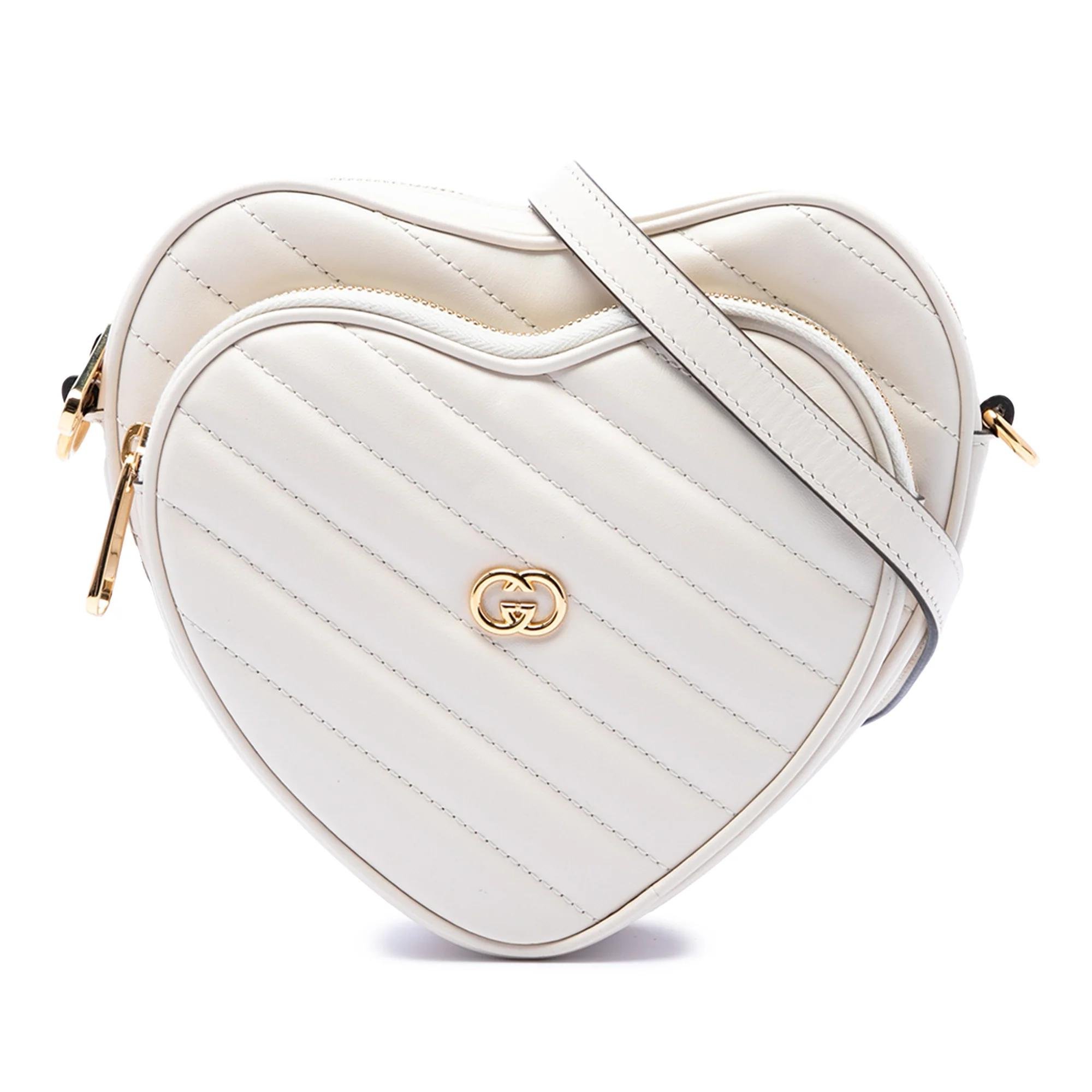 Interlocking leather crossbody bag
