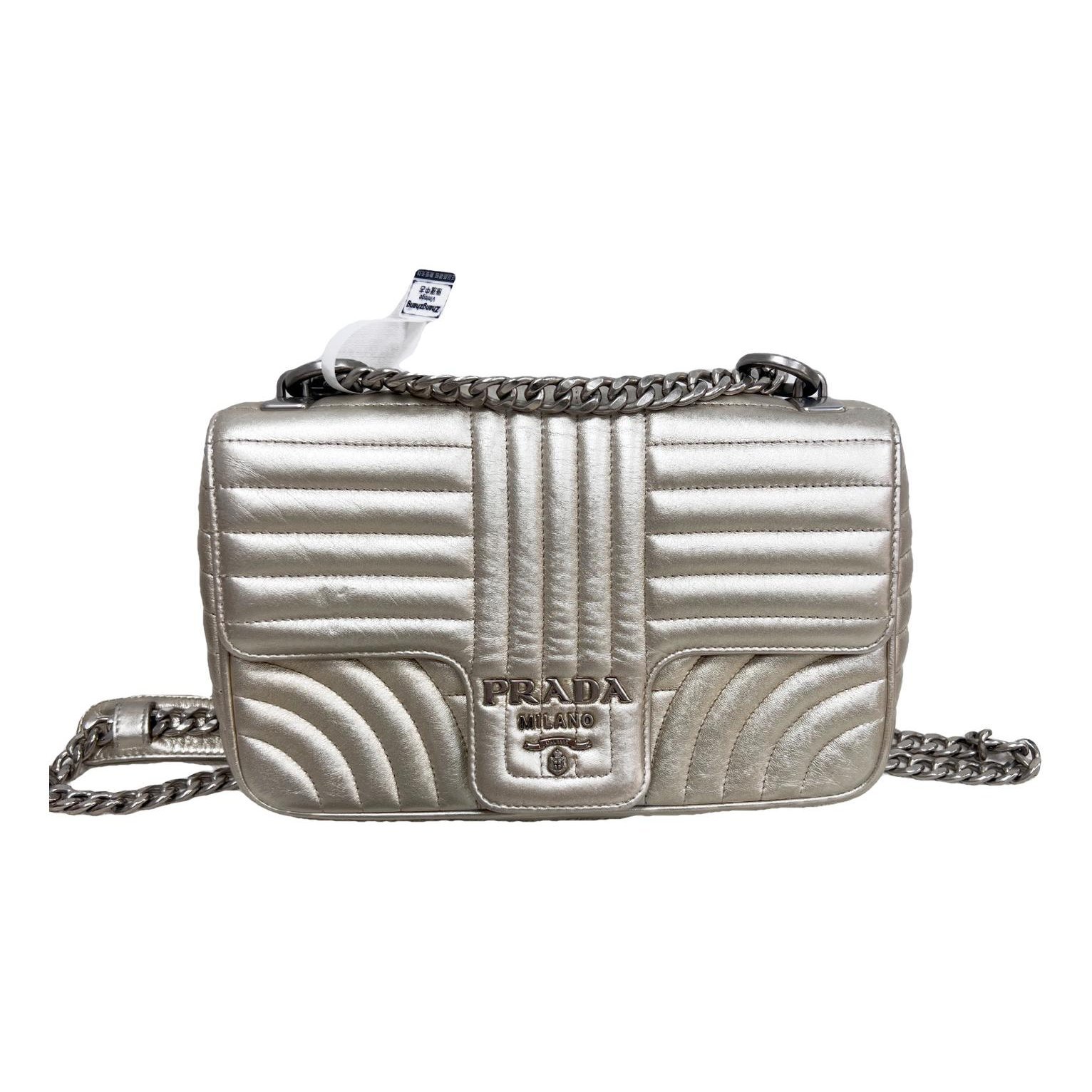 Diagramme leather handbag
