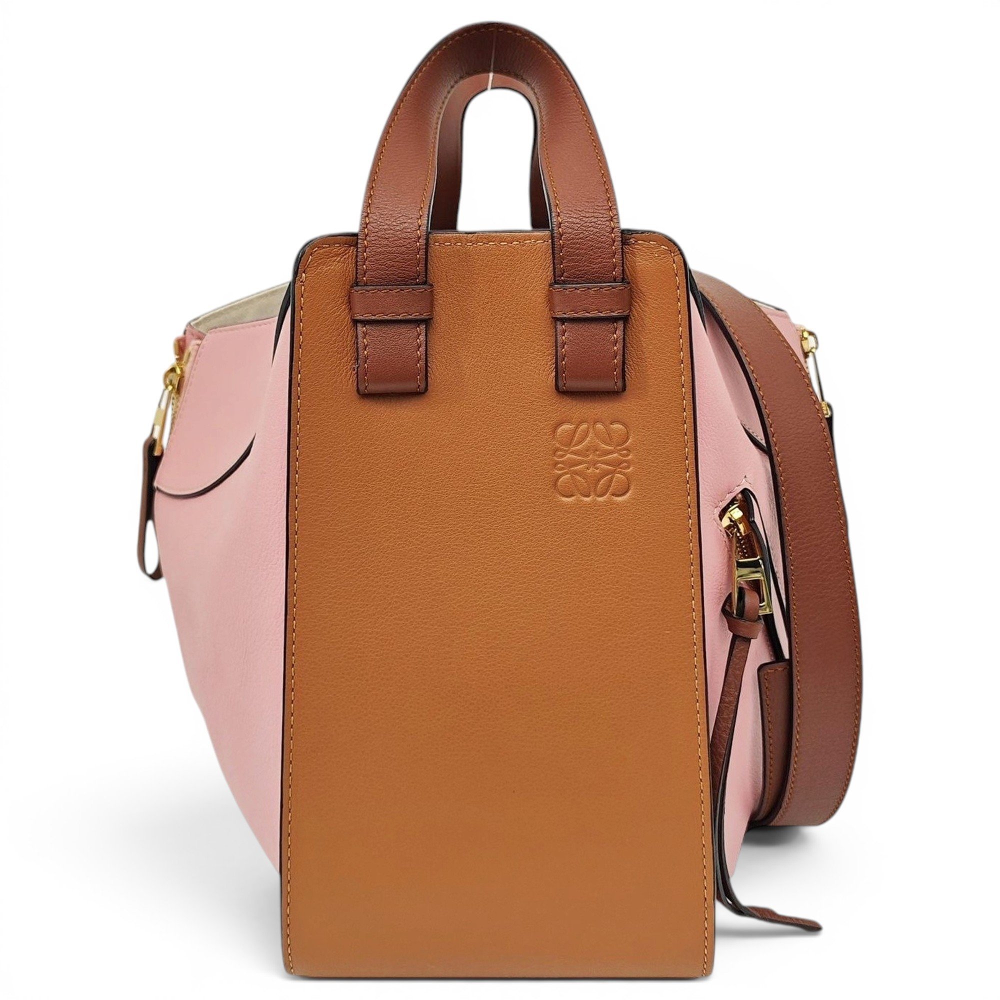 Hammock leather handbag