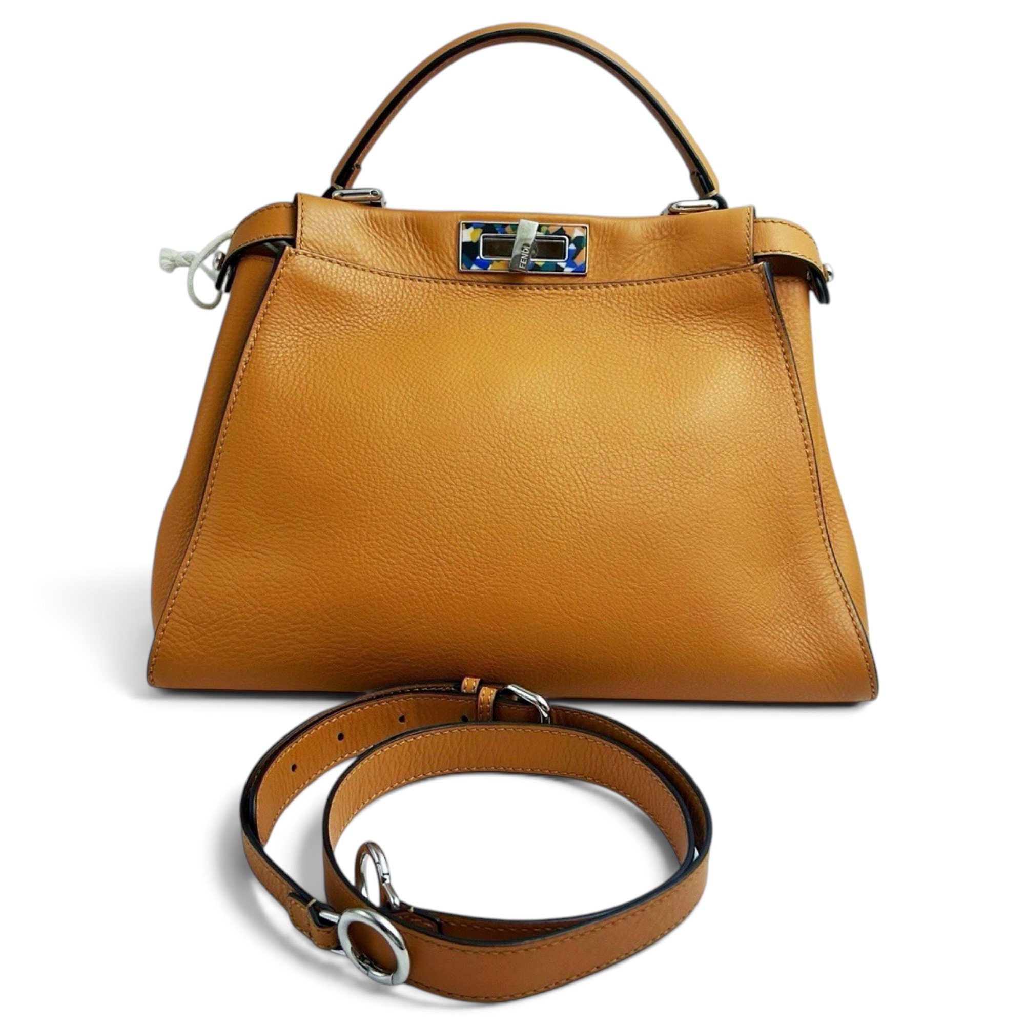 Peekaboo leather handbag