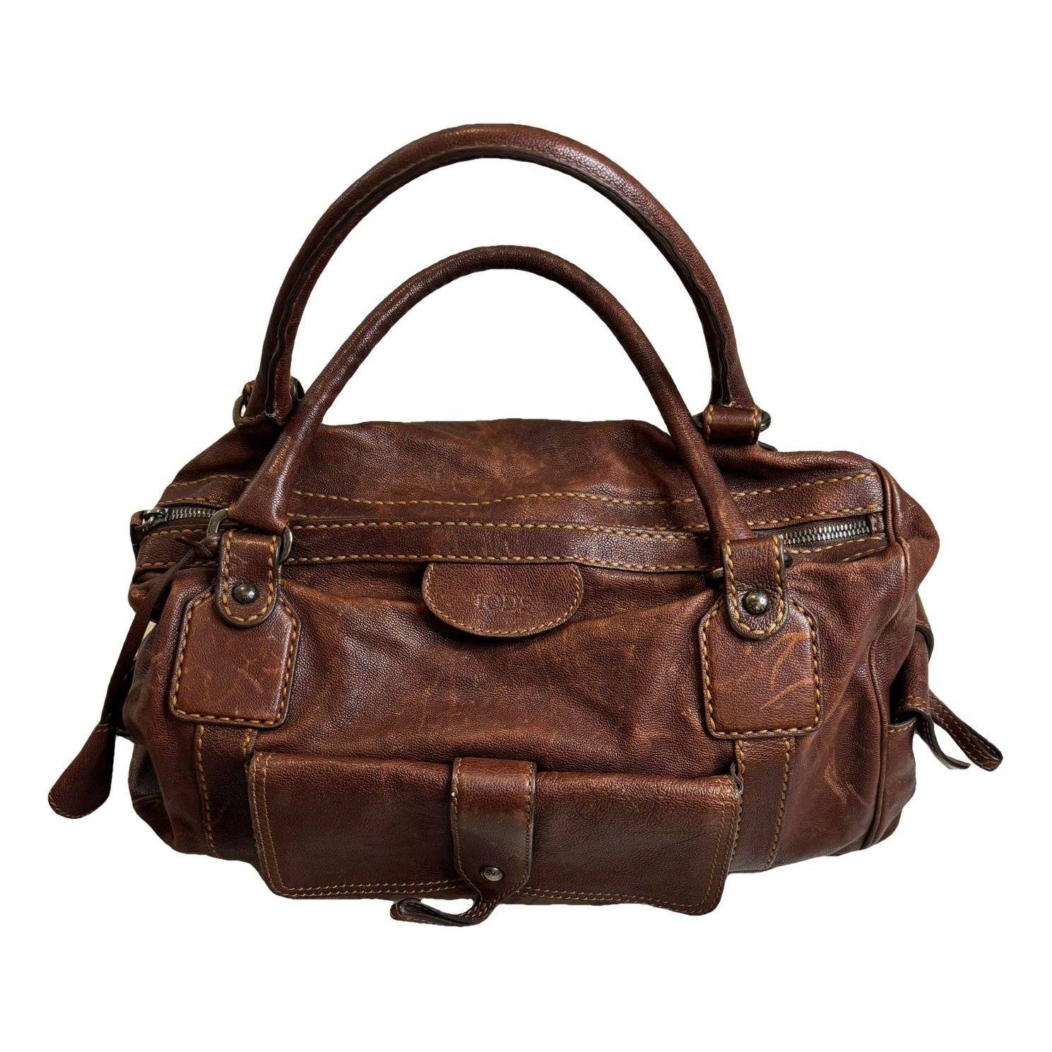 Tod's D Bag leather bowling bag