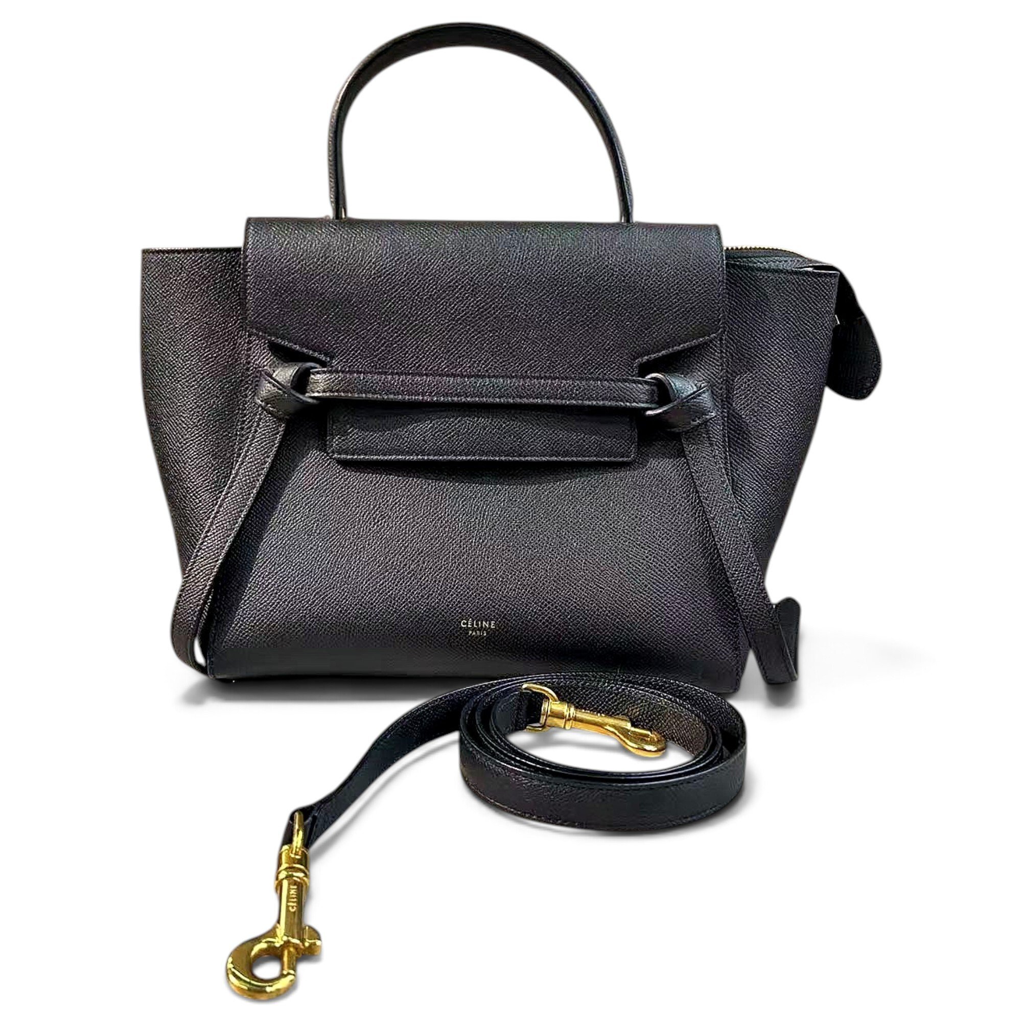 Belt leather handbag