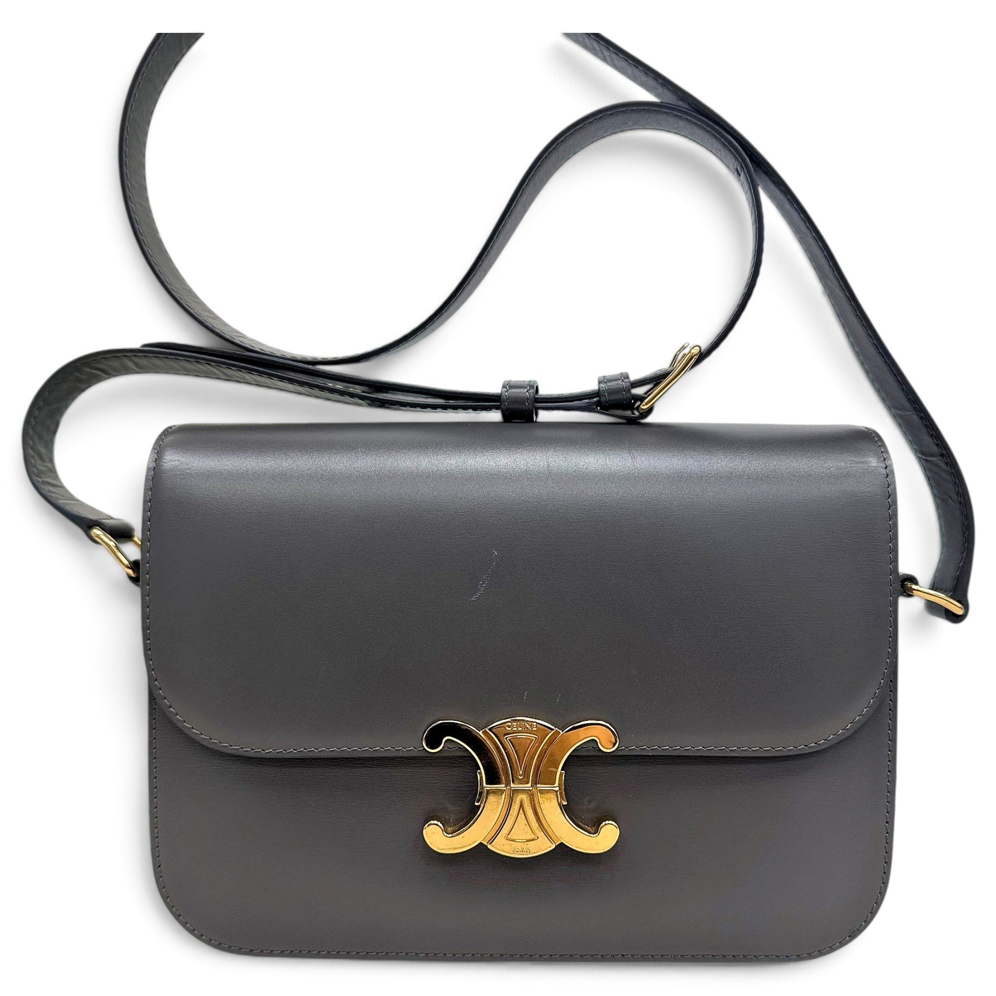 Triomphe leather handbag