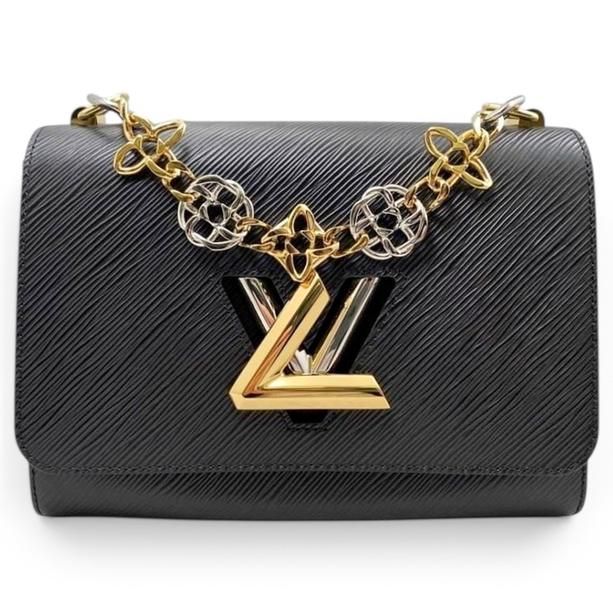 Twist leather handbag