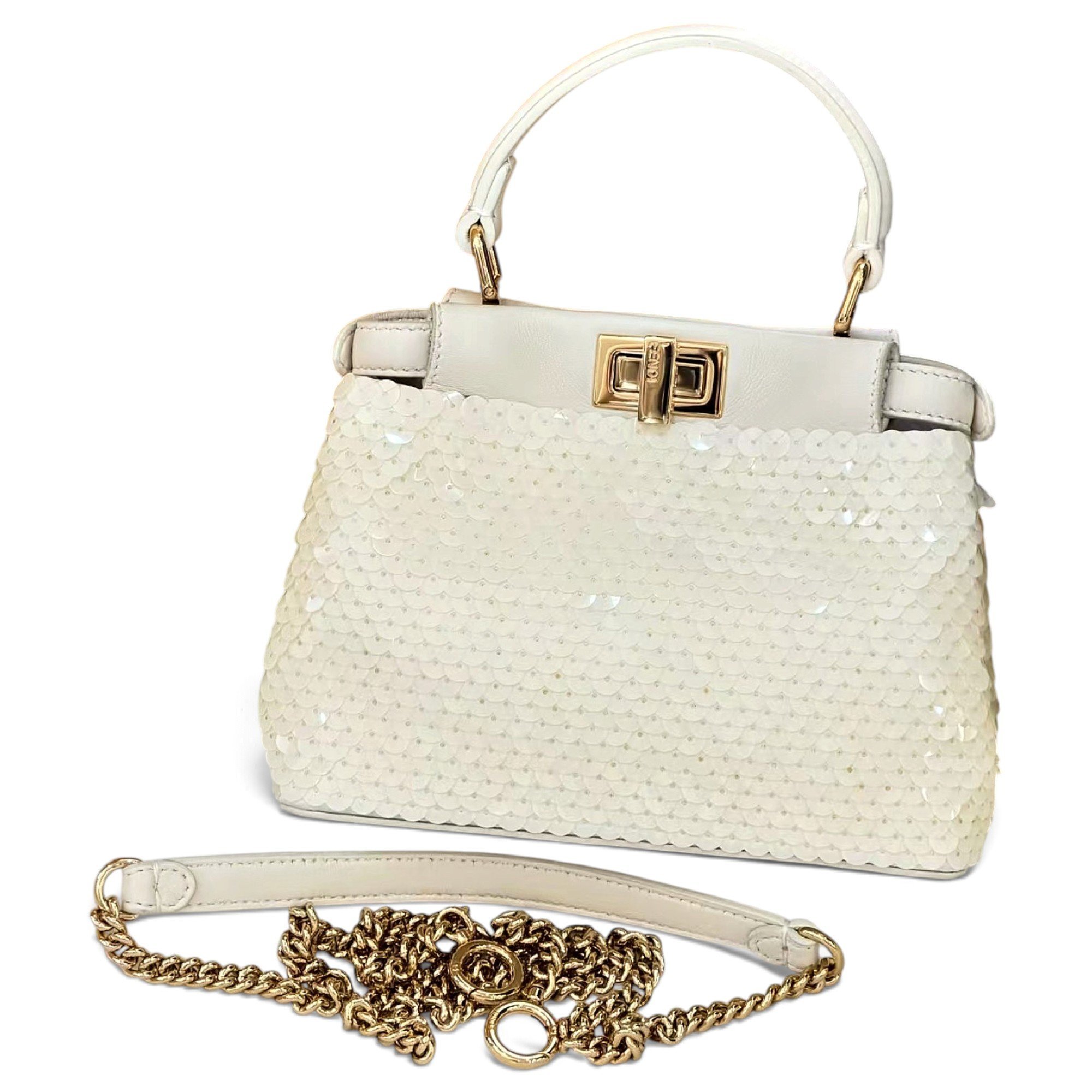 Peekaboo glitter handbag