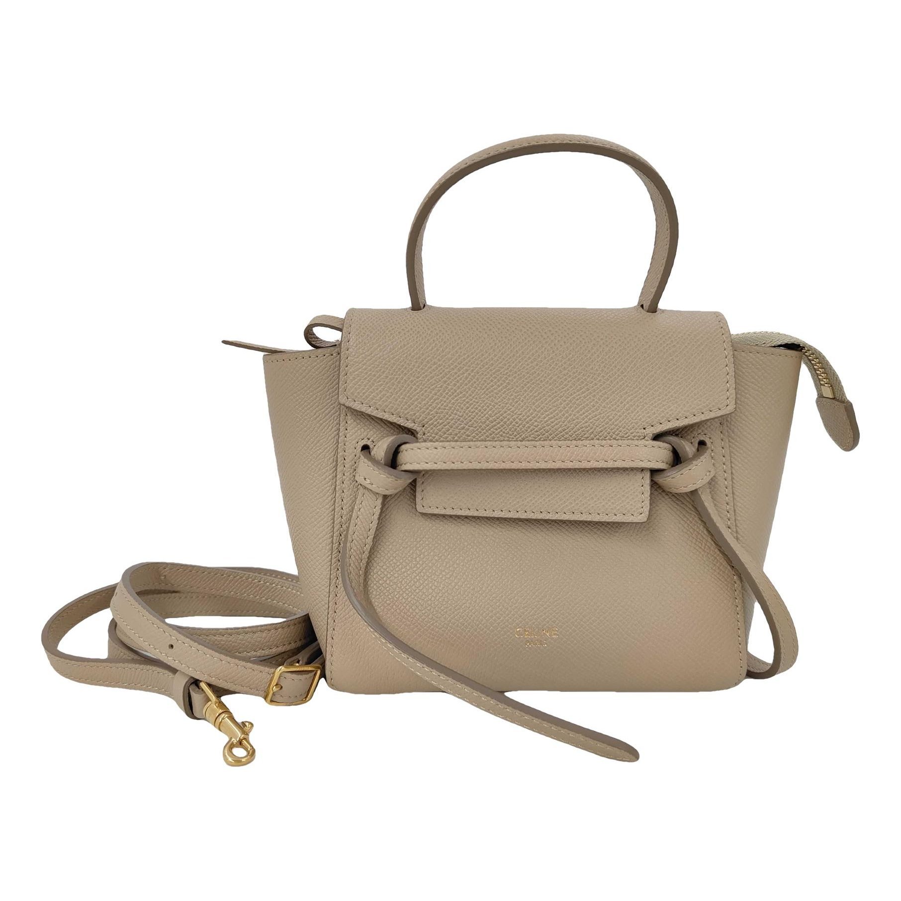 Belt leather handbag