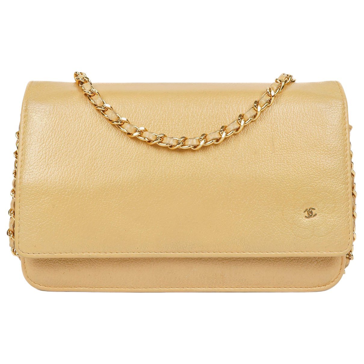 Wallet On Chain leather handbag